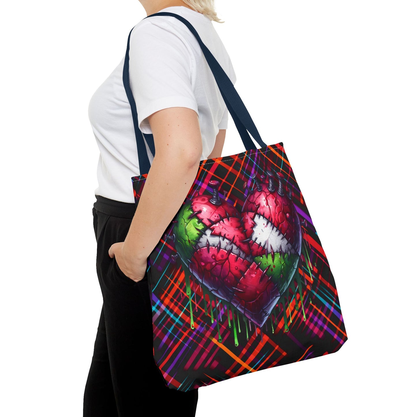 Fashionable Halloween Theme Tote Bag (AOP), Fun Stylish for Everyday or Occasion, Perfect for Halloween Lovers, Gift Idea for Anyone