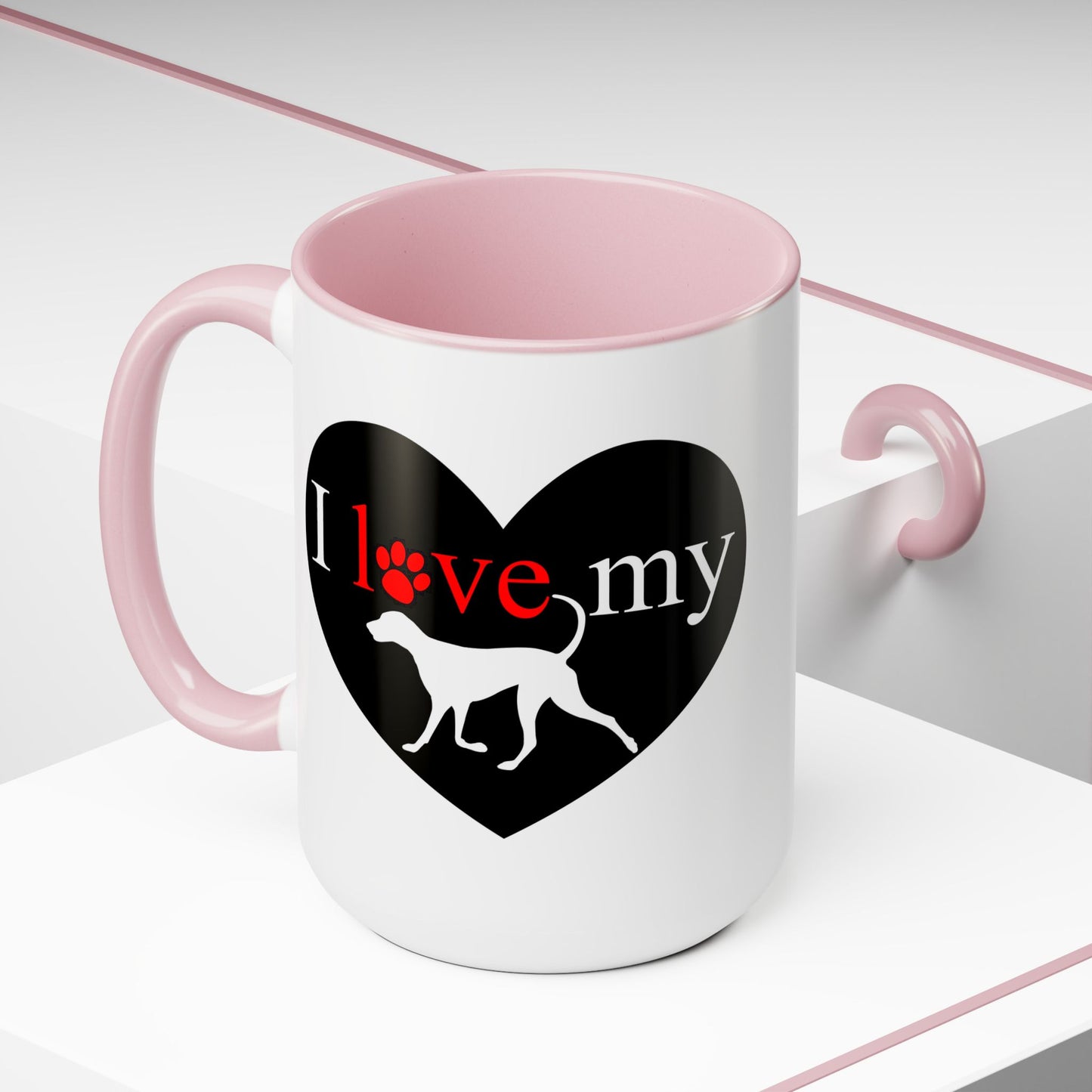 Pet Theme Two-Tone Coffee Mugs, 15oz, Animal Lovers, Pet Lovers Quote, Pet Lovers, Coffee, Tea, Hot Chocolate Lovers, Gift Idea for Any Occasion