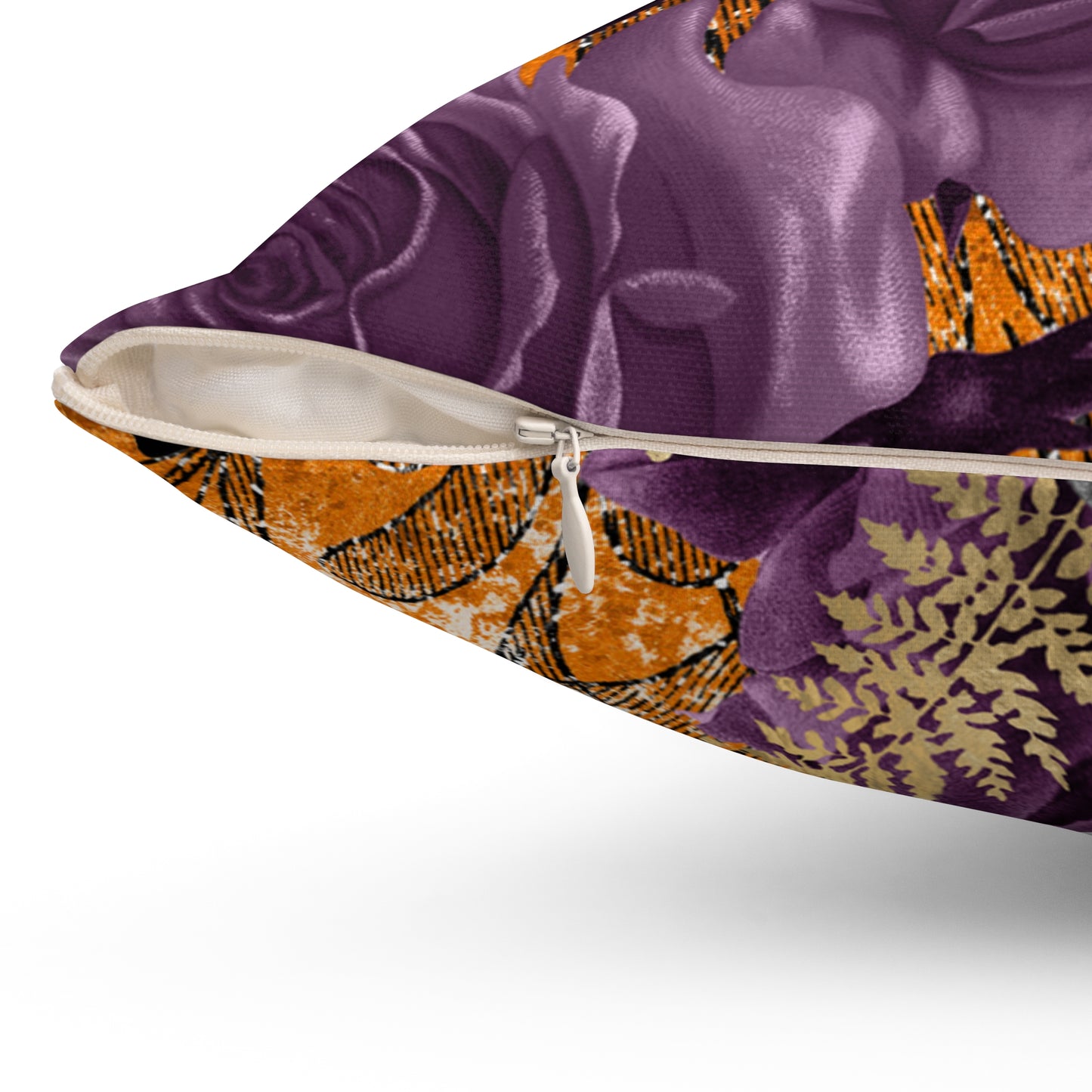 Elegant Floral Butterfly Pillow, Decorative Halloween Cushion, Home Decor, Autumn Aesthetic, Gift for Her, Floral Throw Pillow