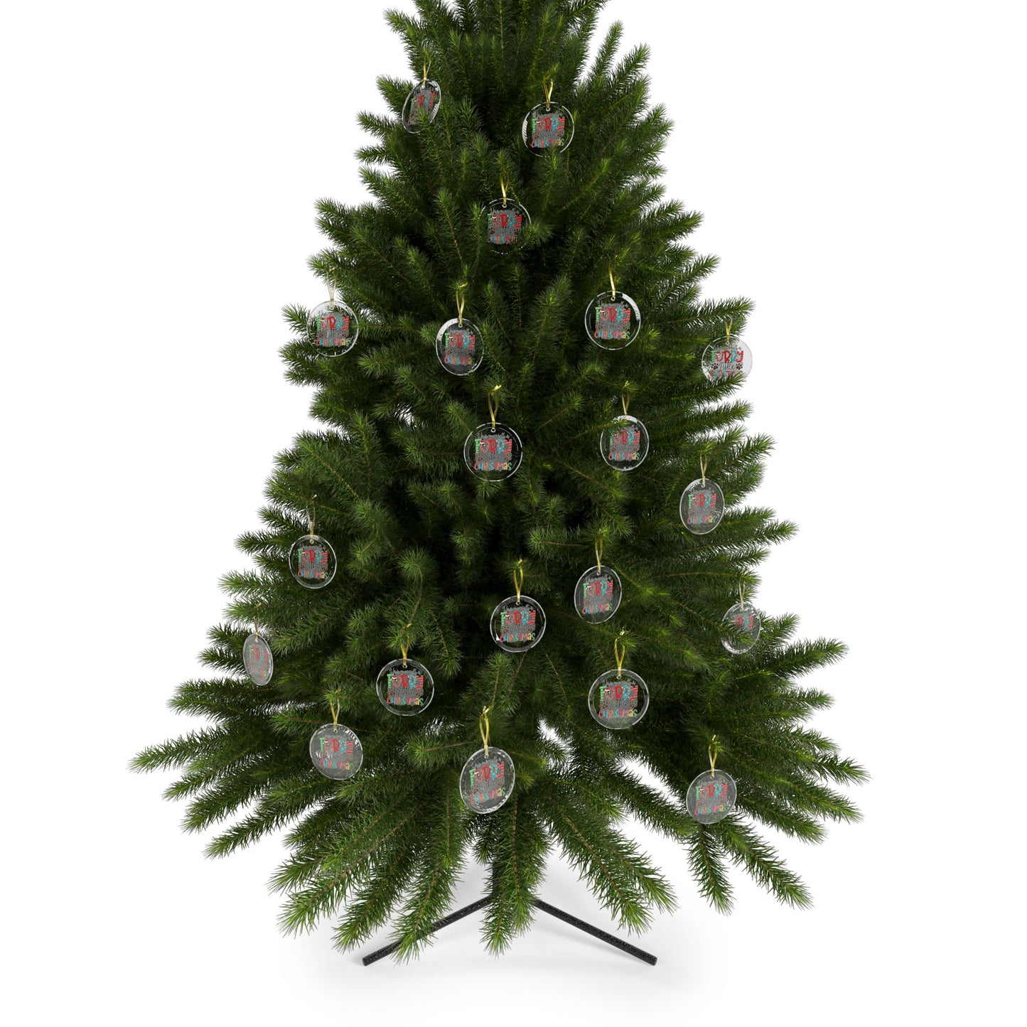 Pet Theme Holiday Glass Ornaments - Have Yourself A Furry Little Christmas Gift