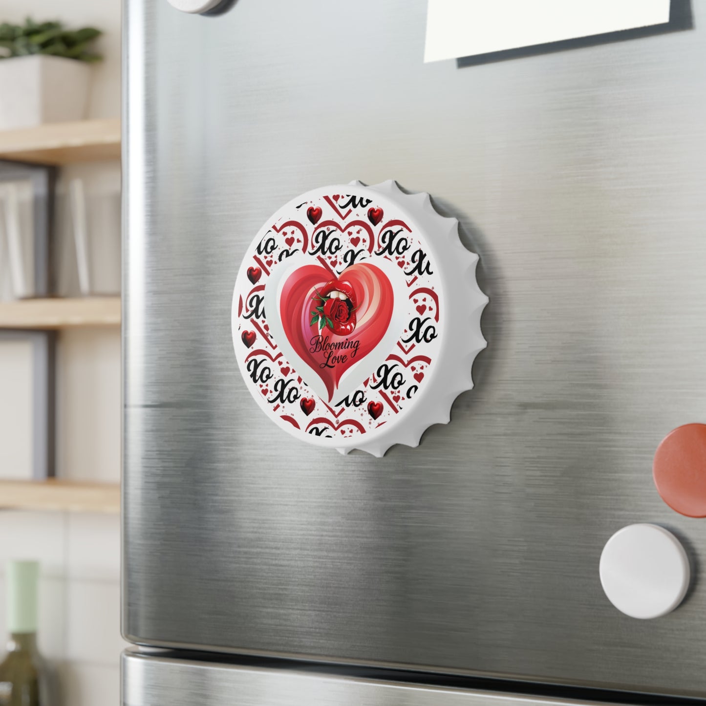 Romantic Heart Bottle Opener - Blooming Love Gift