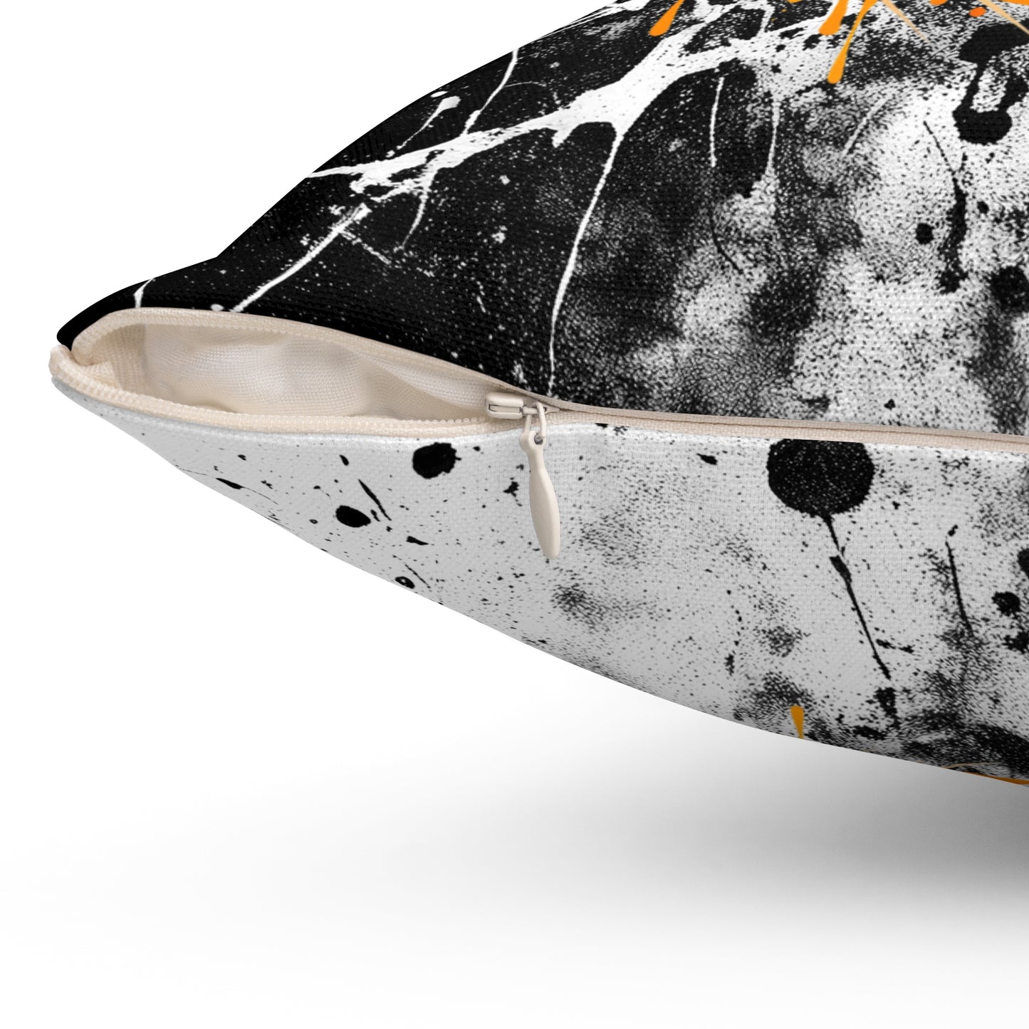 Halloween Theme Spun Polyester Square Pillow, One Monster Eyeball Halloween Decor, Accent for the Holiday, Halloween and Monster Lovers