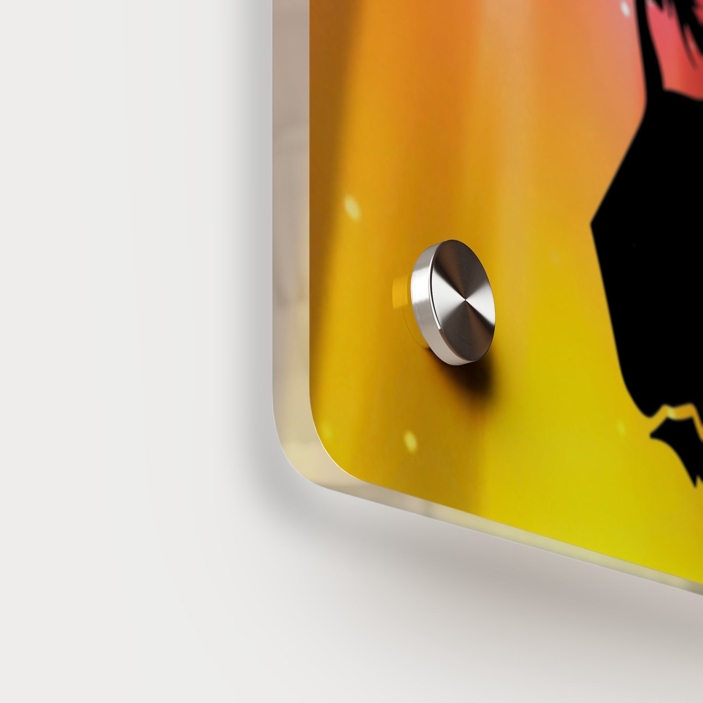 Acrylic Wall Art Panel - Inspirational Quote 'I Decide My Vibe' Hiking Scene