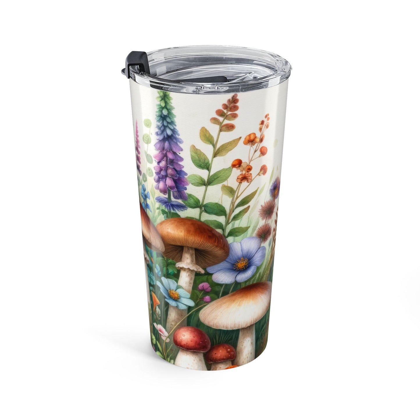 Mushroom Floral Tumbler 20oz - Gift for Beverage Lovers