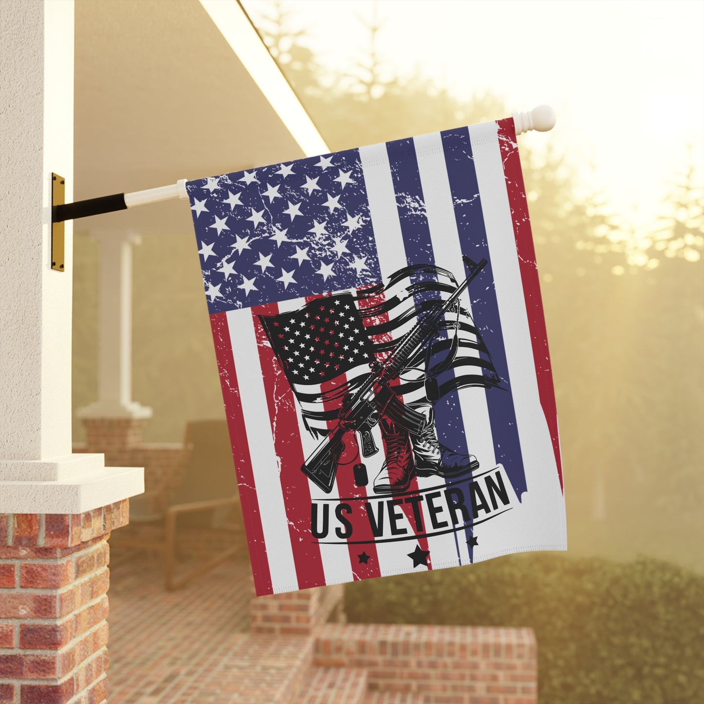 Patriotic Veteran Garden Flag - Celebrate Freedom & Honor Heroes