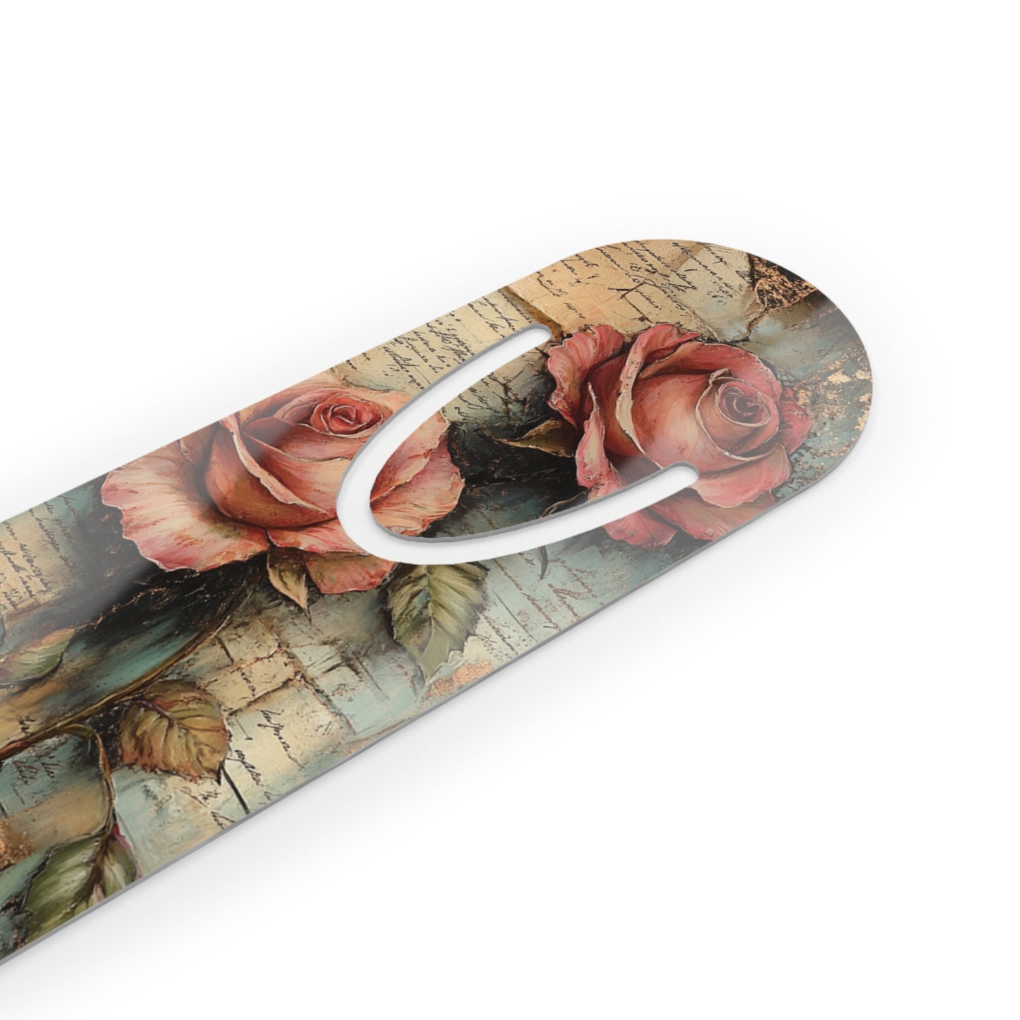 Vintage Floral Bookmark - Elegant Rose Design for Book Lovers