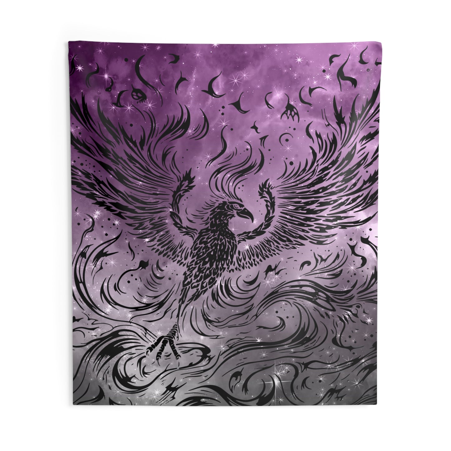 Mystical Phoenix Wall Tapestry - Bohemian Decor, Bedroom Wall Art, Festival Hangings, Gift for Nature Lovers, Ethereal Home Accent