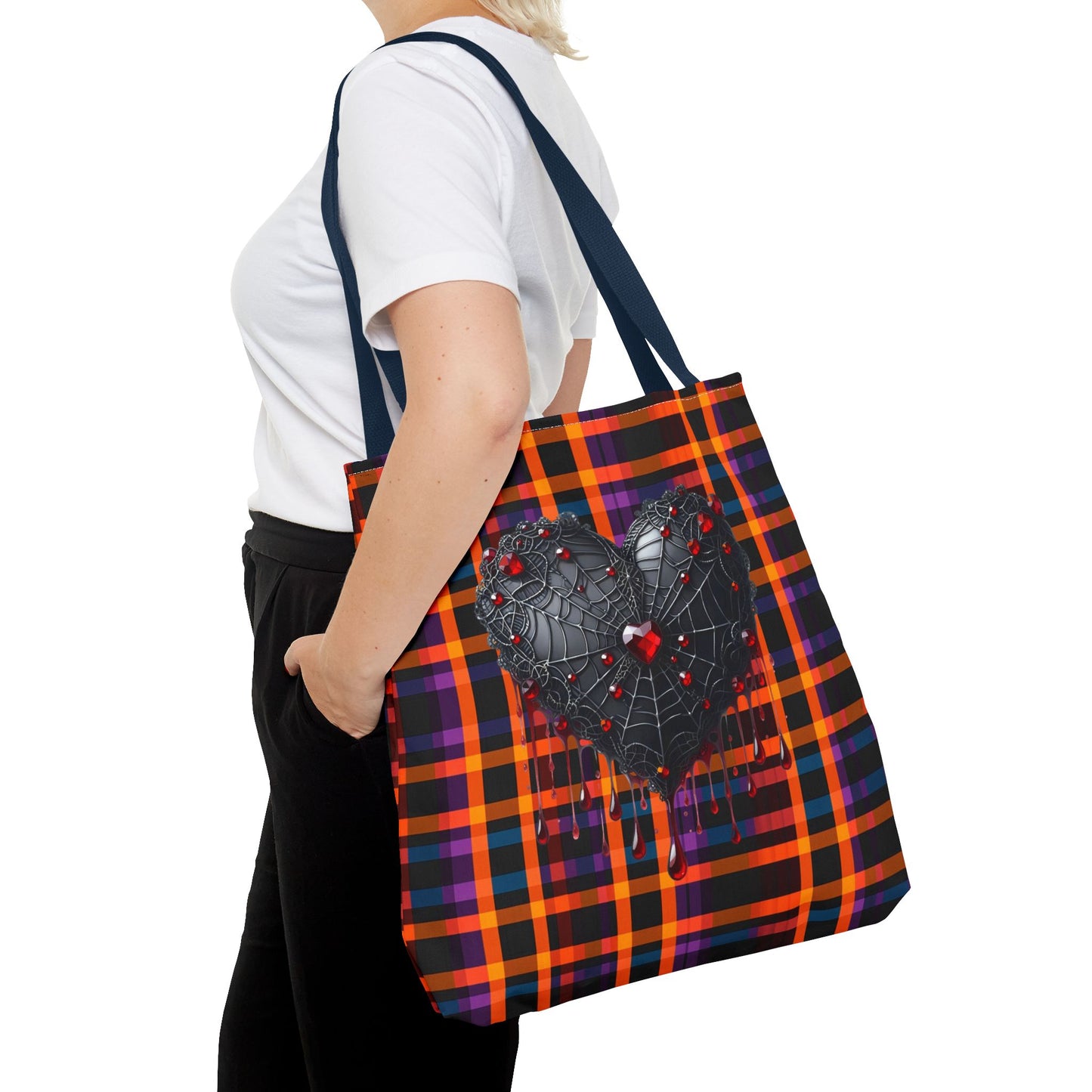 Fashionable Halloween Theme Tote Bag (AOP), Fun Stylish for Everyday or Occasion, Perfect for Halloween Lovers, Gift Idea for Anyone