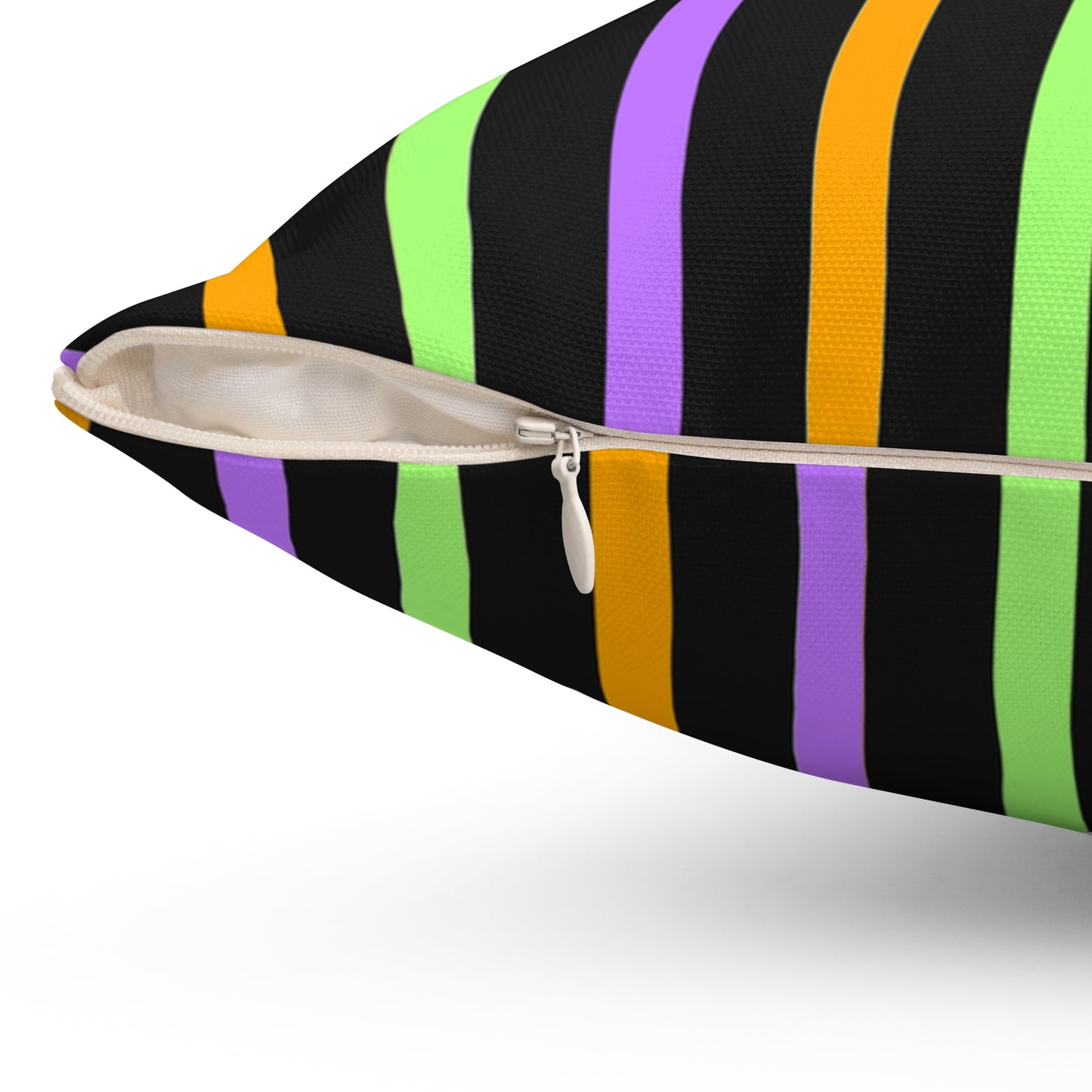 Halloween Theme Decorative Festive Spun Polyester Square Pillow, Home or Office Decor, Beautiful Accent for Any Room, For Everyday or Any Occasion