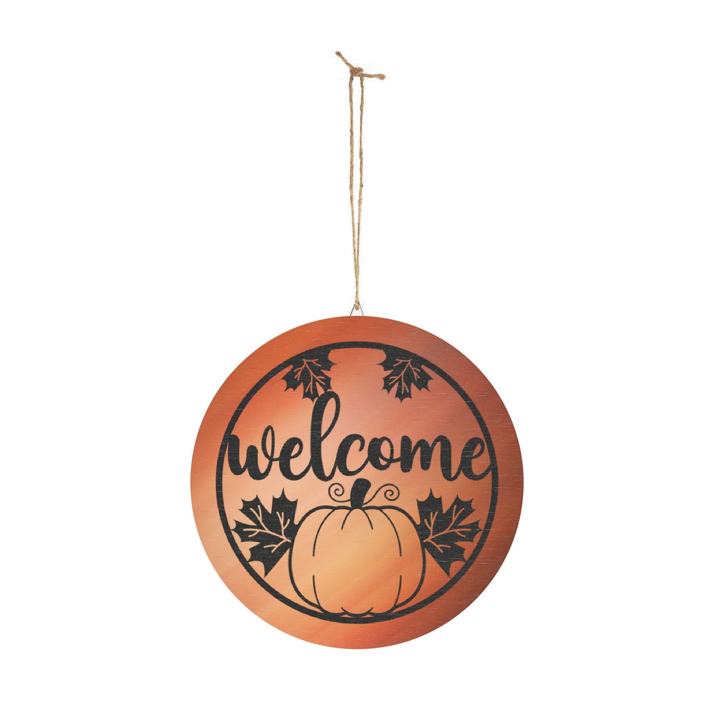 Fall Theme Rustic Charm Wood Sign - Fall Welcome Pumpkin Decor Halloween Accent