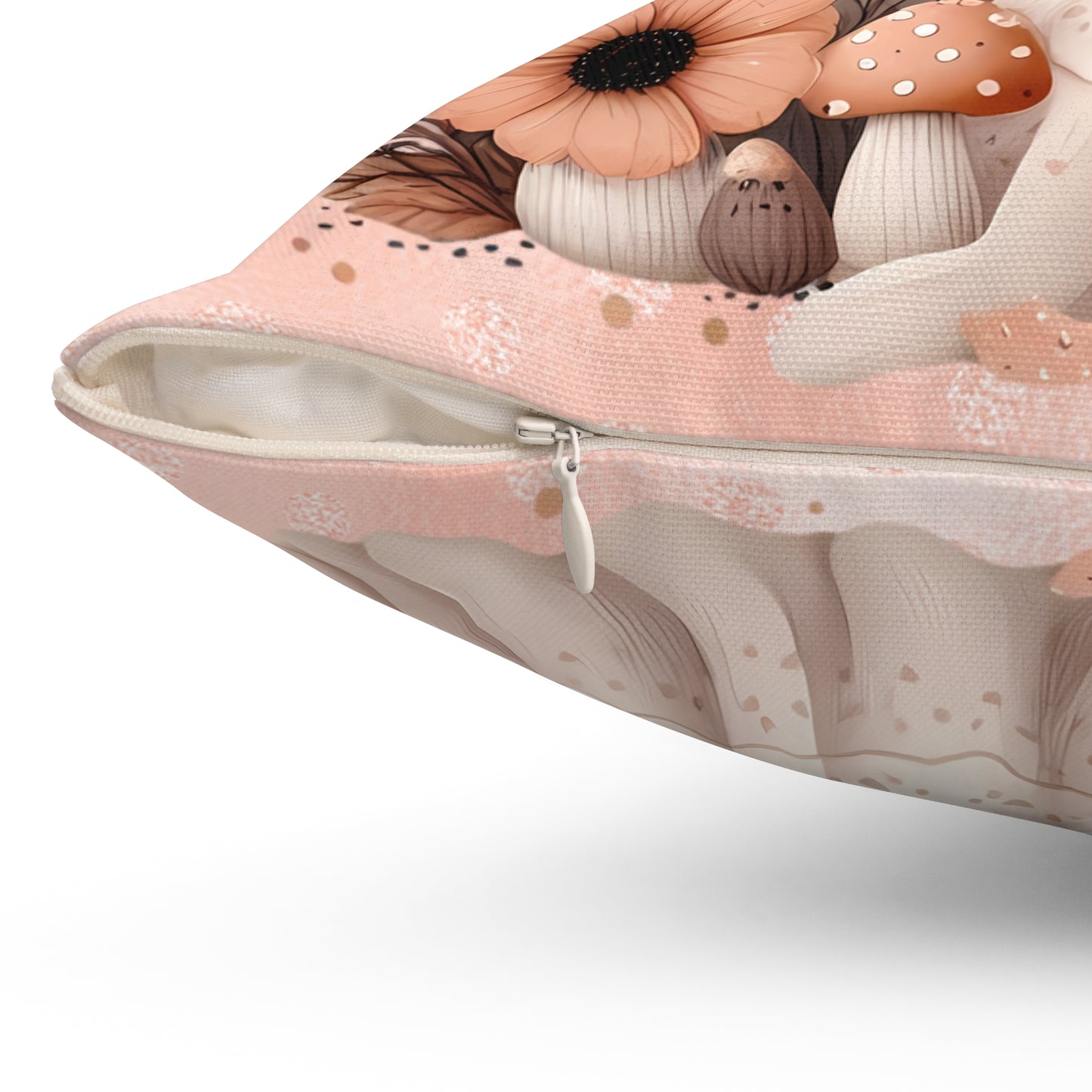 Whimsical Ghost and Mushroom Pillow, Cute Halloween Decor, Cozy Home Accent, Fall Vibes, Sofa Cushion, Spooky Cute