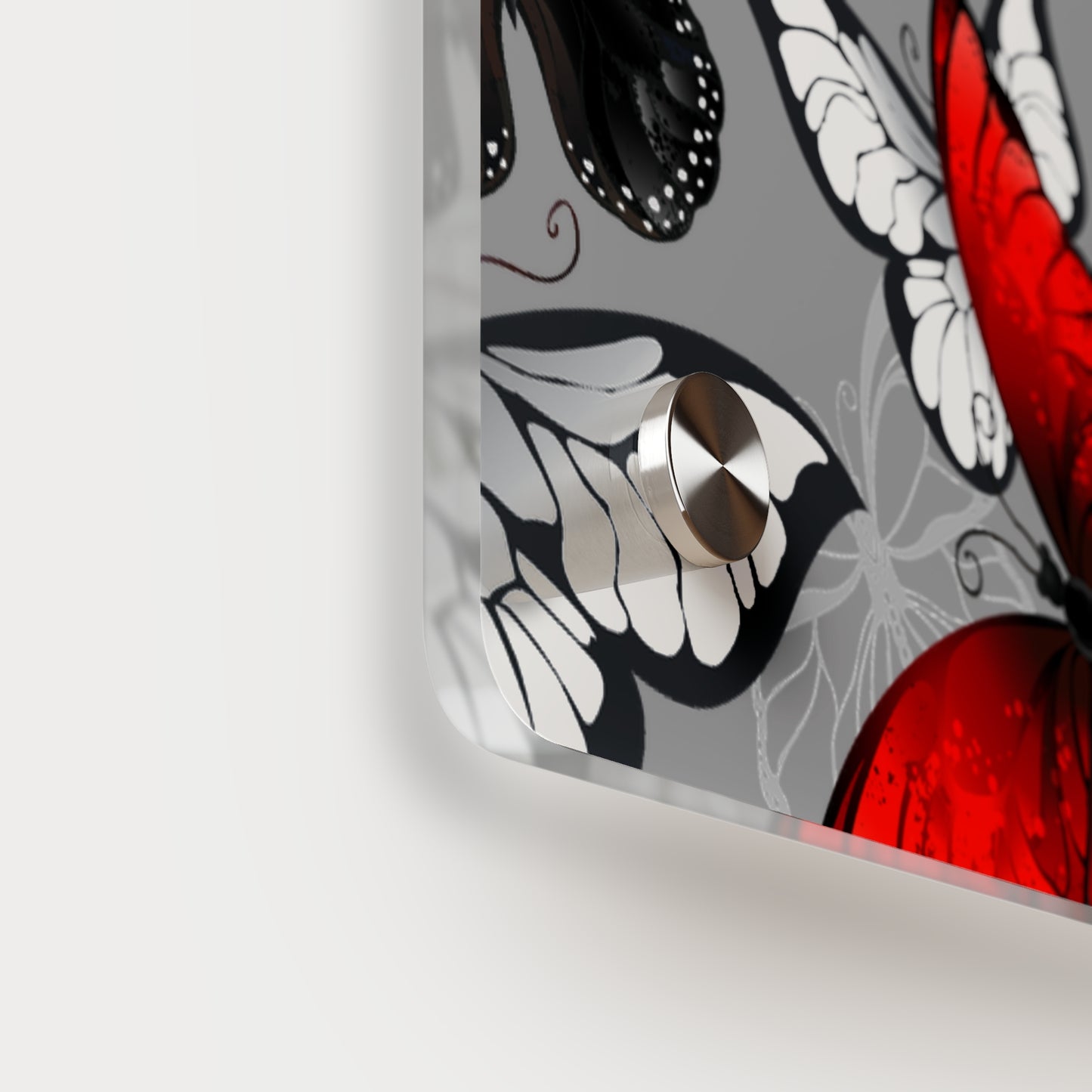 Inspirational Butterfly Acrylic Wall Art Panel - 'Life Begins' Decor