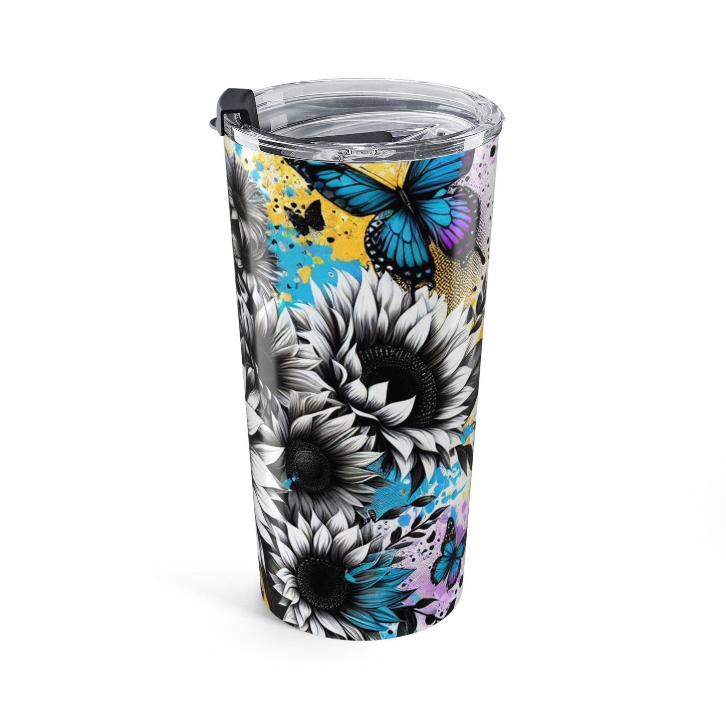Colorful Floral Tumbler 20oz - Stylish Nature Lover Gift
