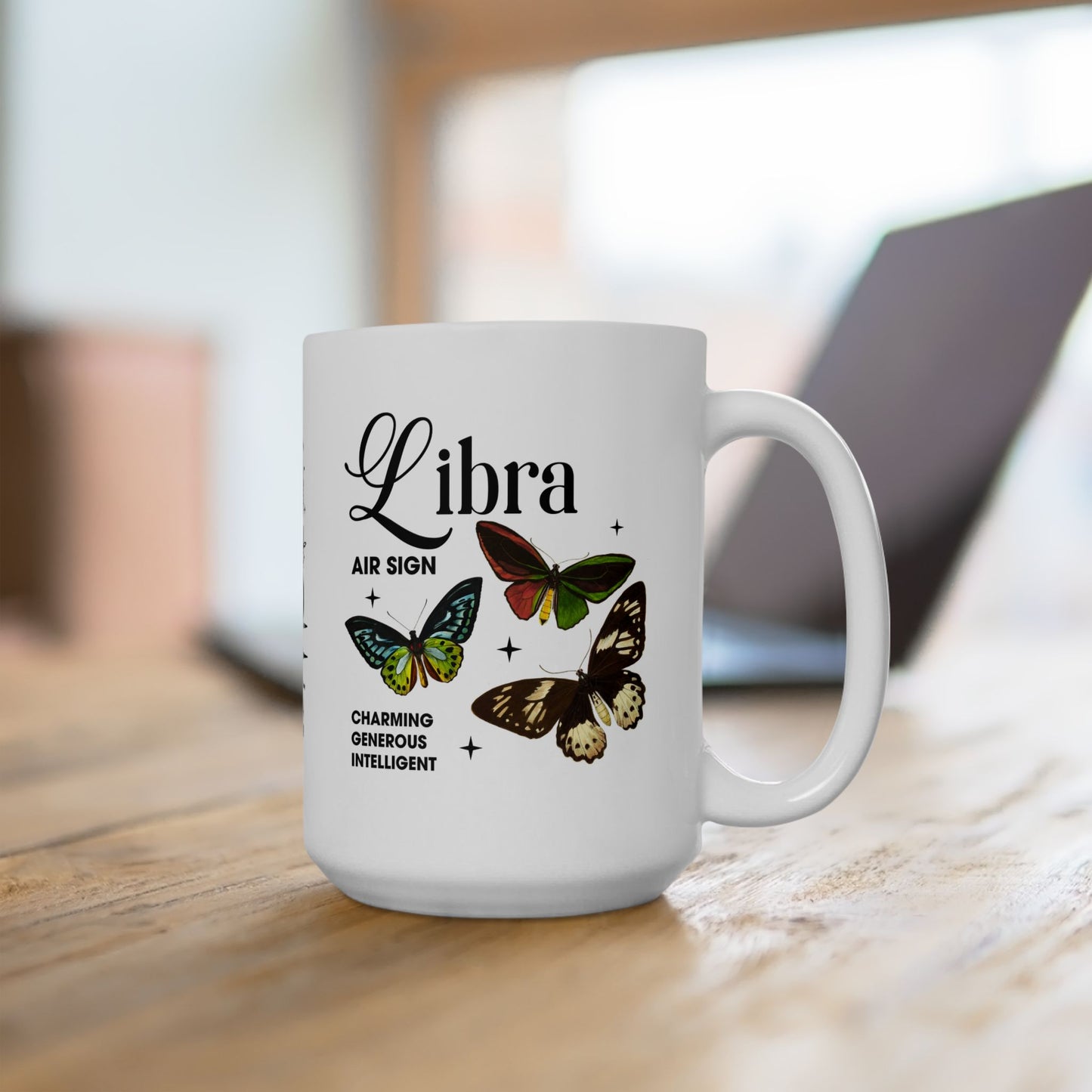 Libra Zodiac Ceramic Mug | 11oz & 15oz | Astrology Gifts for Libra Lovers