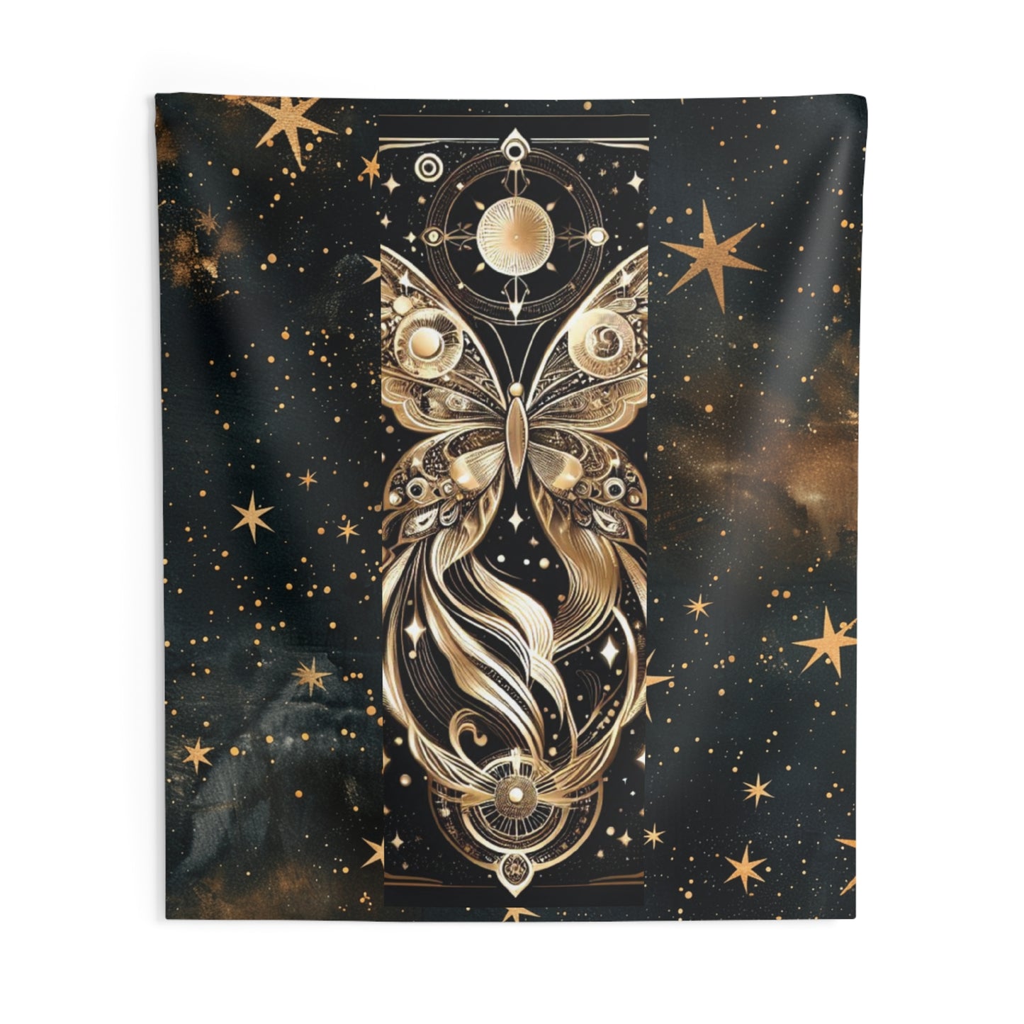 Celestial Butterfly Wall Tapestry, Boho Wall Decor, Cosmic Art, Spiritual Room Accent, Astrology Gift, Home Aesthetic