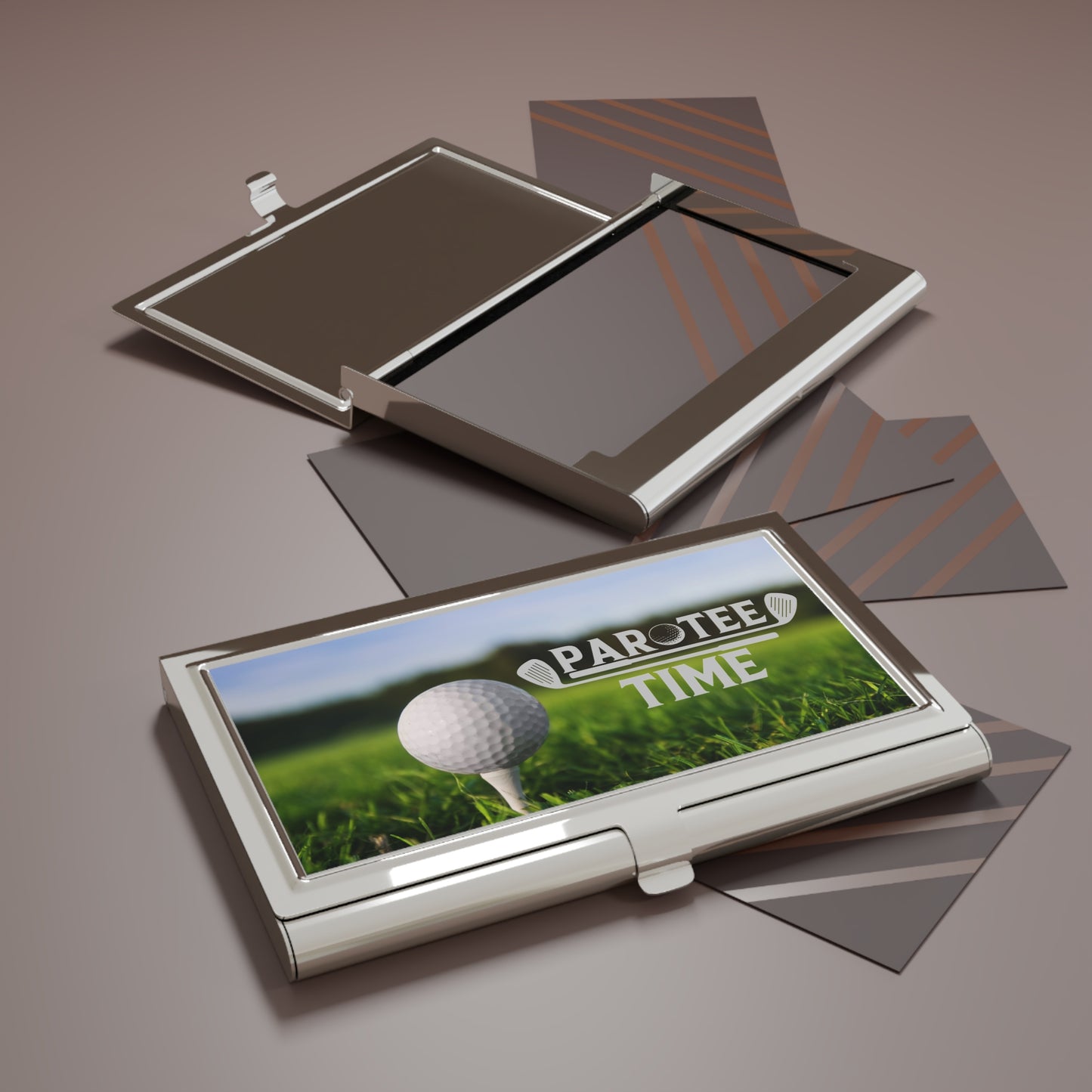 Golf 'Par Tee Time' Business Card Holder
