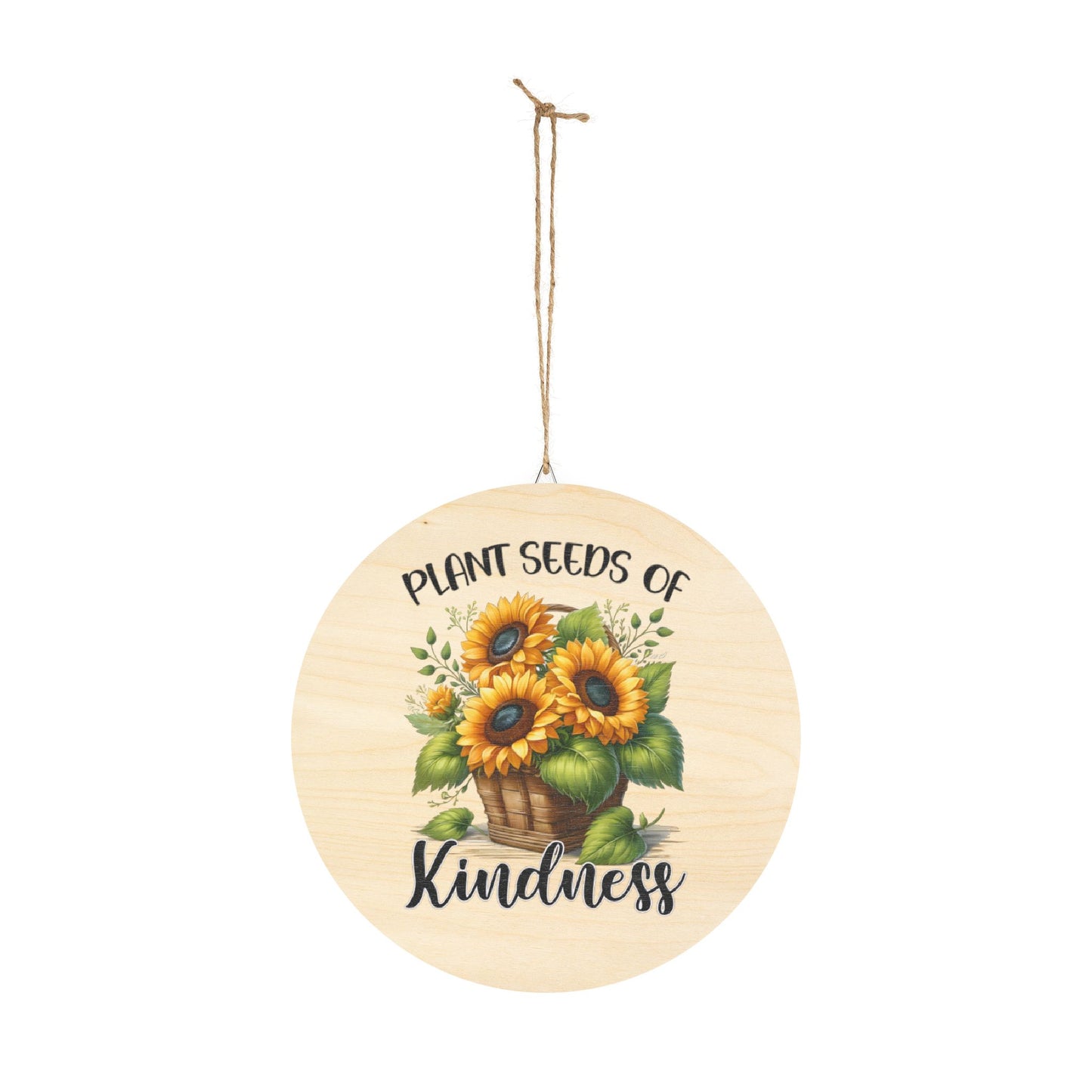 Country Rustic Charm Wood Sign - Sunflower Inspirational Home Office Decor Gift