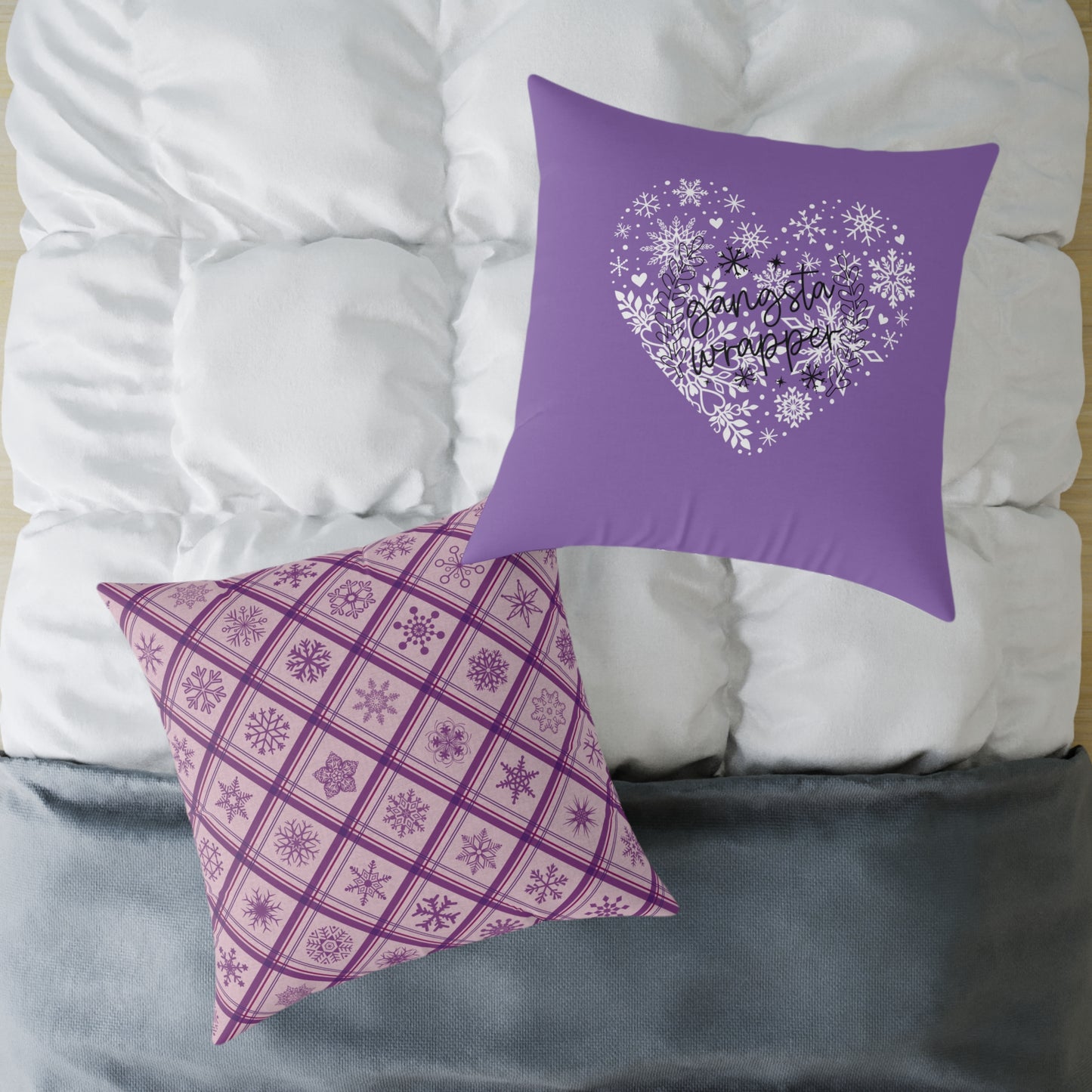 Holiday Humor Square Poly Canvas Pillow, Two-Sided Holiday Humor Decor Pillow for Home or Office, Accent for Any Room