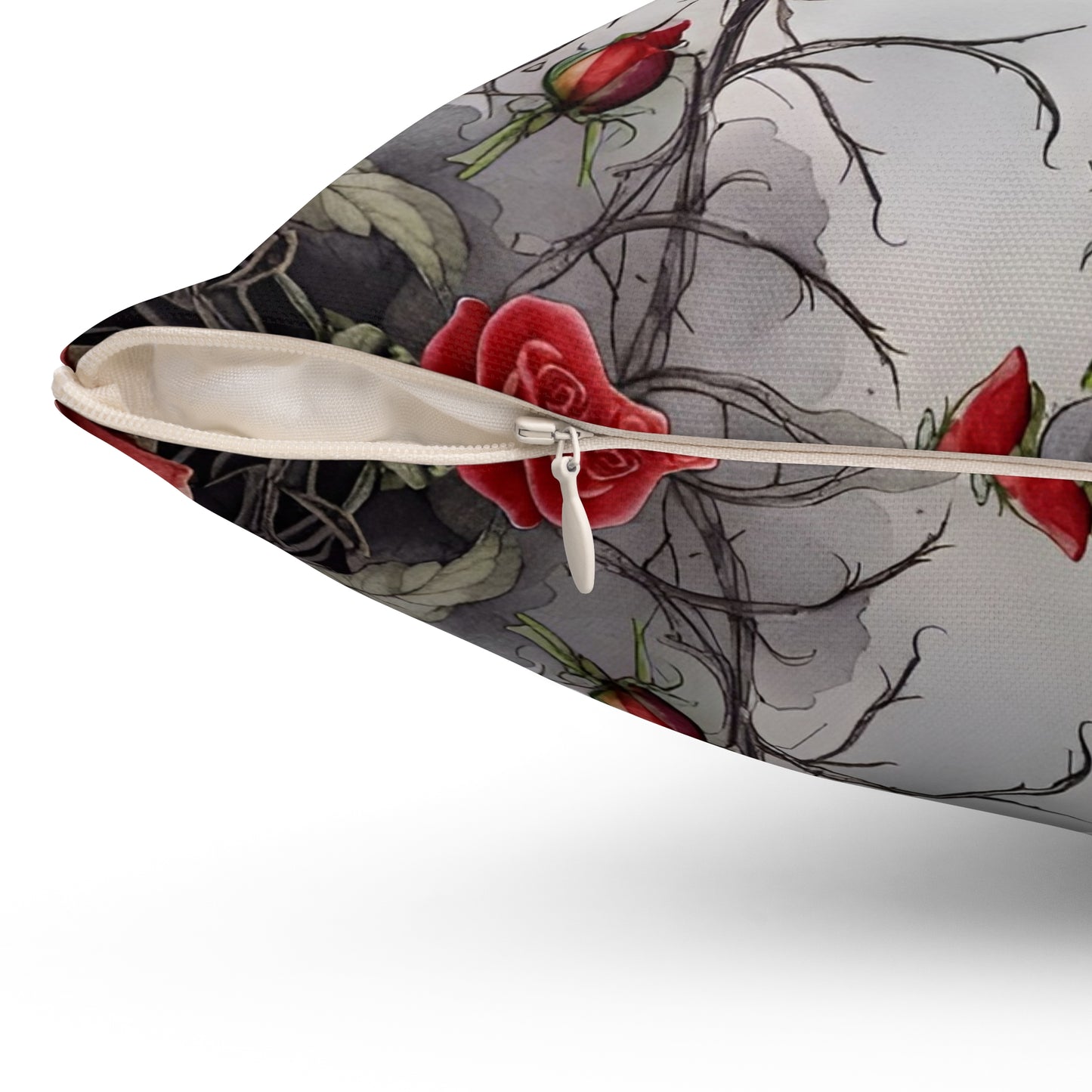 Gothic Theme Spun Polyester Square Pillow, Beautiful Accent for Home or Office, Love You To The Moon And Back Quote, Gift Idea for Any Occasion