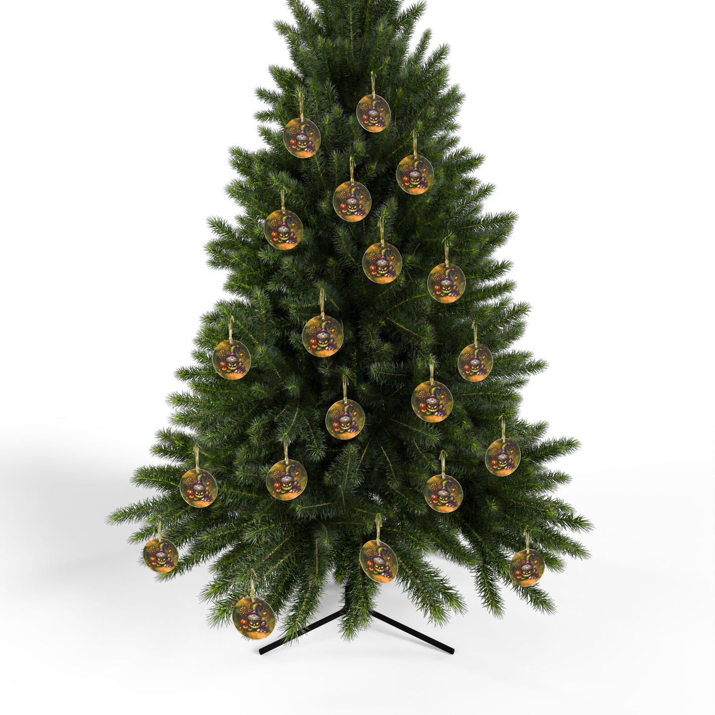 Festive Halloween Gnome Acrylic Hanging Ornament - Whimsical Home Decor - Holiday Ornaments