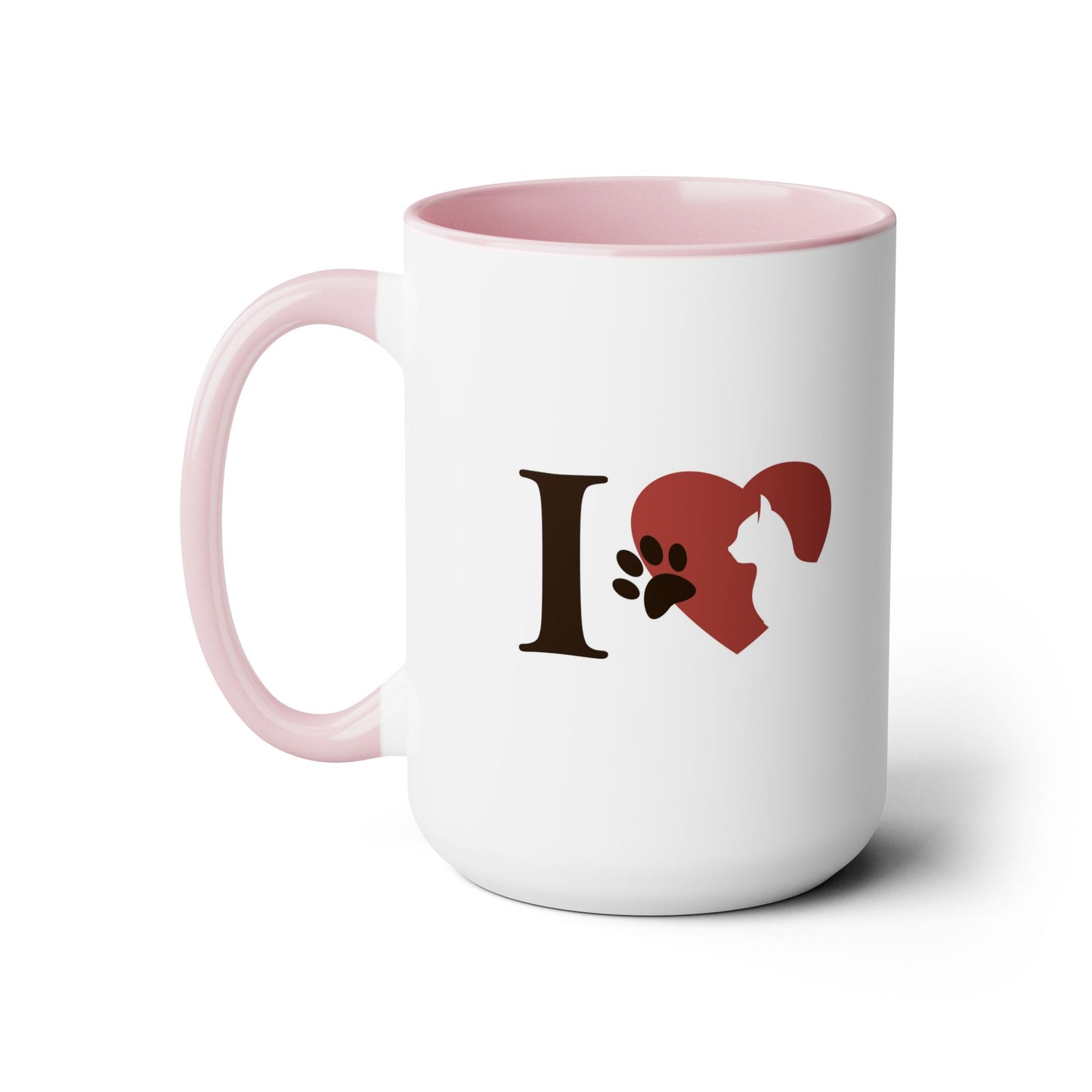 Pet Cat Theme Two-Tone Coffee Mugs, 15oz, Animal Lovers,  Cat Lover Quote, Pet Lovers, Coffee, Tea, Hot Chocolate Lovers, Gift Idea for Any Occasion