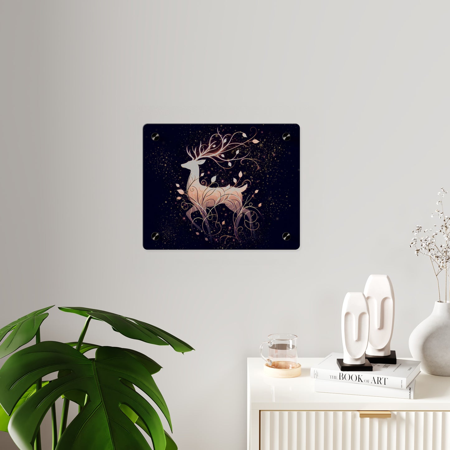 Elegant Deer Acrylic Wall Art Panel - Nature-Inspired Home Decor