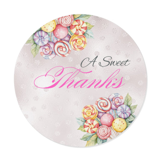Sample Wedding Favor Stickers, Custom Thank You Stickers, Floral Vinyl Stickers for Events, Bridal Shower Decor, Personal Touch for Parties