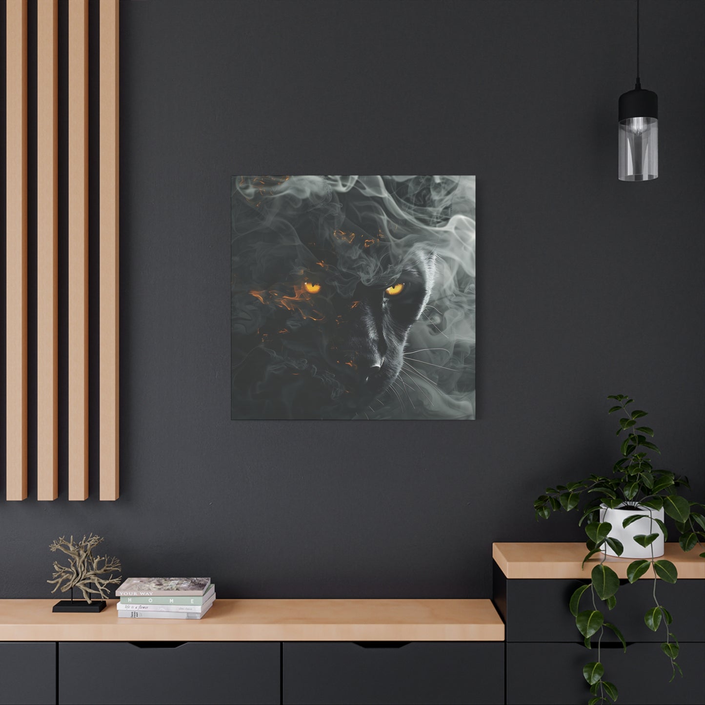 Mystical Panther Canvas Wall Art - 1.25" Stretched Wall Decor