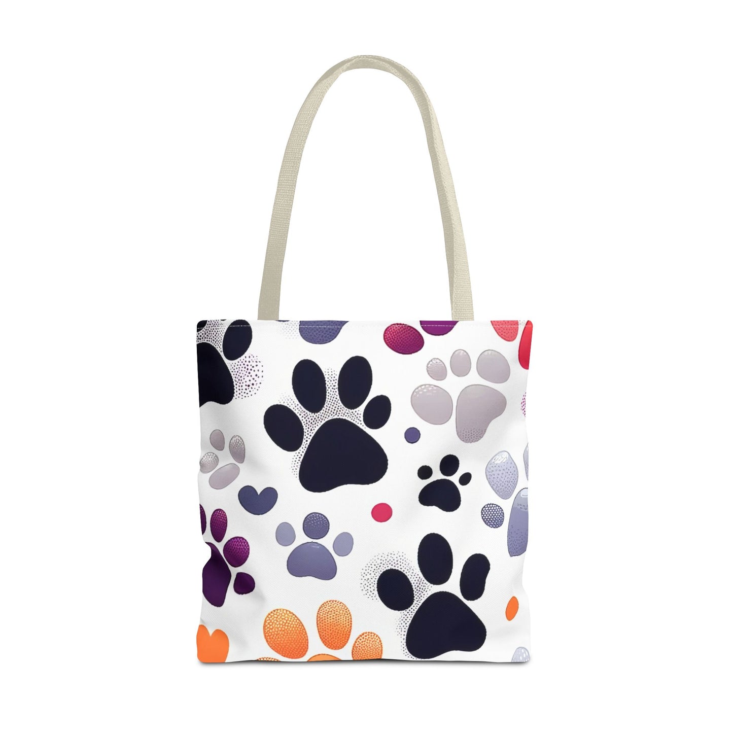 Paw Print FashionableTote Bag (AOP), Stylish, Animal Lovers, Pet Lovers, Great Gift Idea for Birthdays, Holidays or Any Occasion for Anyone