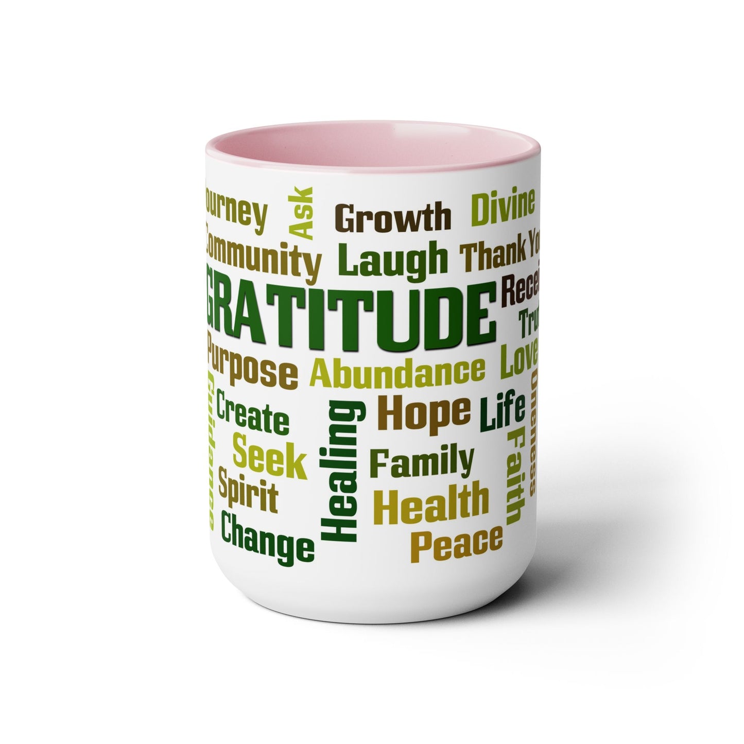 Inspirational Two-Tone Coffee Mugs,15oz, Coffee, Tea, Hot Chocolate Lovers, Gift Idea for Family, Friends and Co-Workers, for Any Occasion