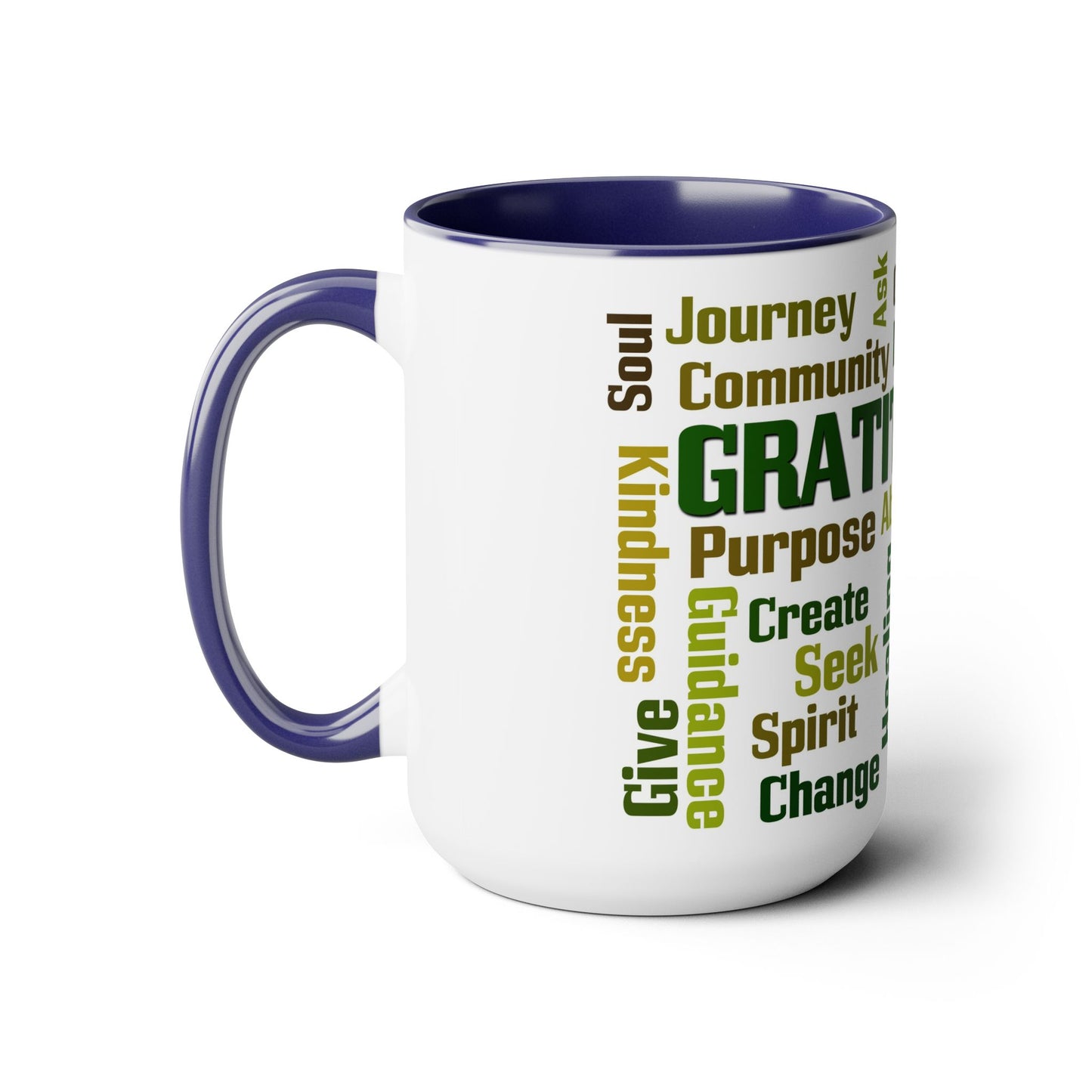 Inspirational Two-Tone Coffee Mugs,15oz, Coffee, Tea, Hot Chocolate Lovers, Gift Idea for Family, Friends and Co-Workers, for Any Occasion