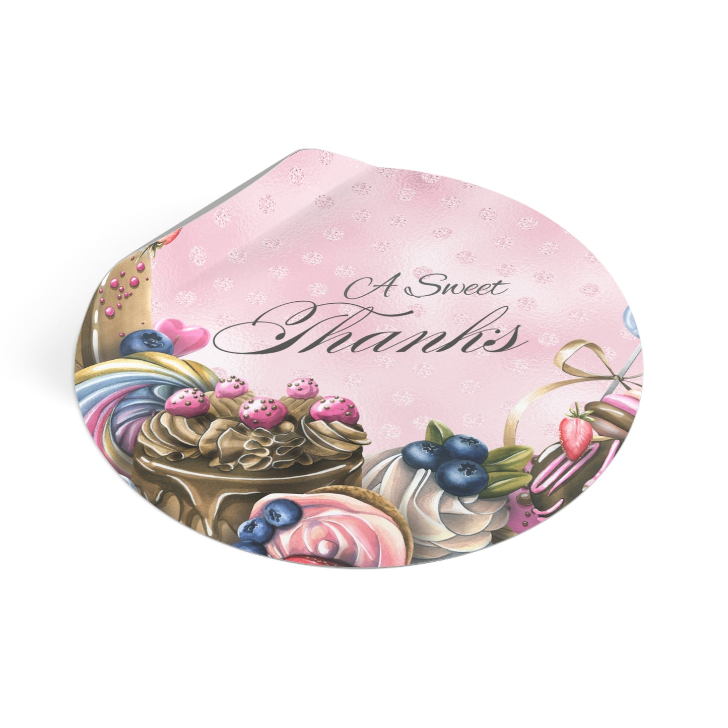 Wedding Vinyl Stickers, Wedding Favors, Event Decor, Custom Party Stickers, Sweet Thanks Stickers, Bridal Shower