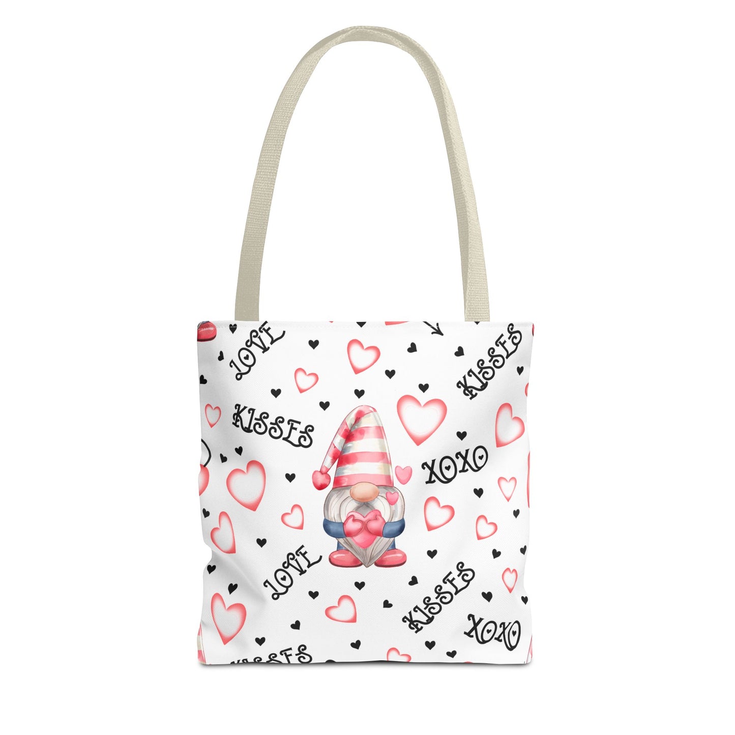 Romantic Love Gnome Tote Bag - Whimsical Valentine Gift for Gnome Lovers