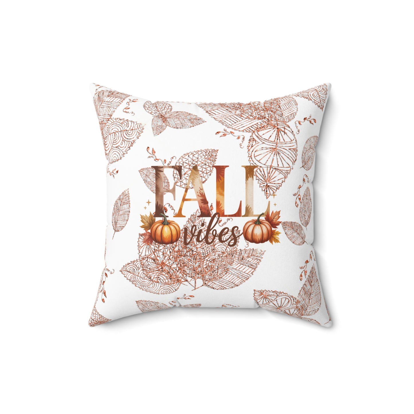 Fall Vibes Decorative Pillow, Cozy Autumn Accent, Pumpkin Decor, Seasonal Home Accent, Harvest Celebration Cushion