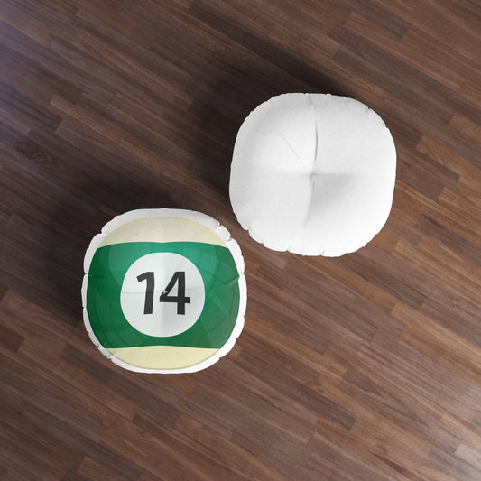 Billard Ball Tufted Floor Pillow - Game Room Home Office Decor Housewarming Gift