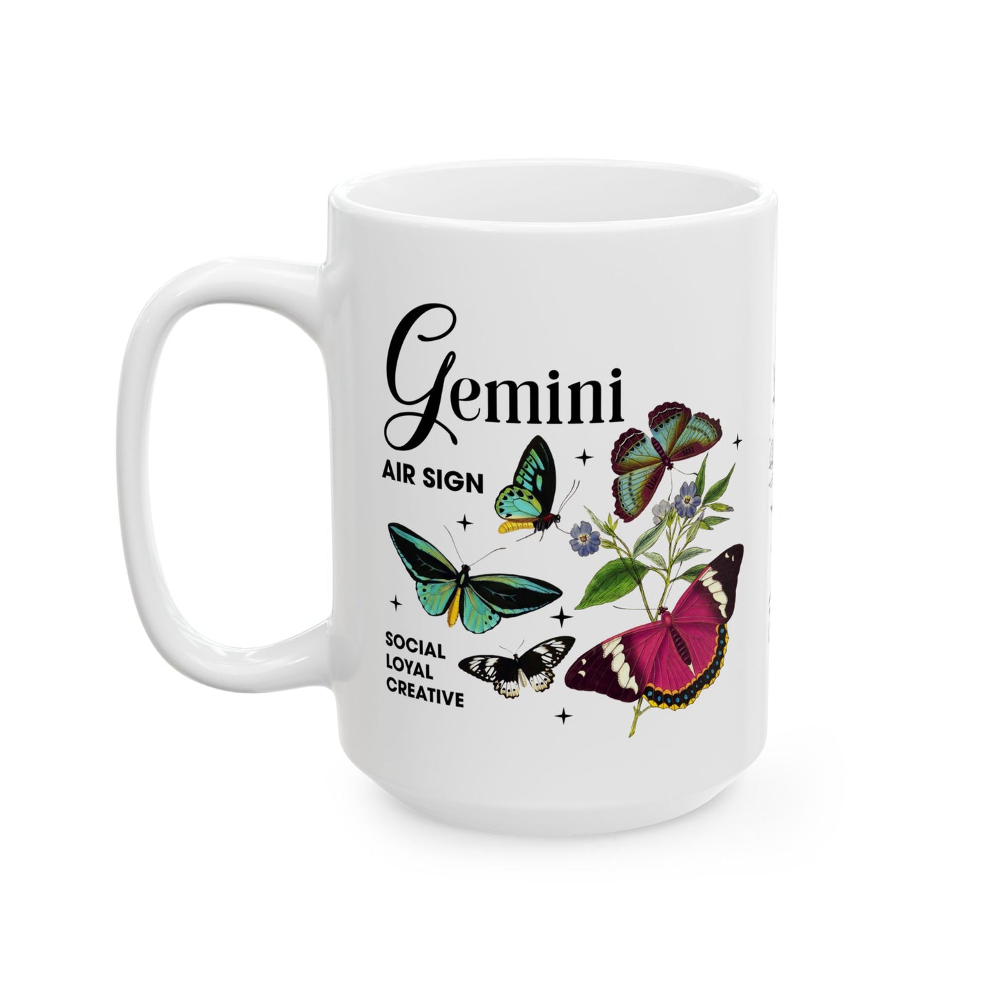 Gemini Zodiac Ceramic Mug – 11oz & 15oz – Astrology Gift for Star Sign Lovers