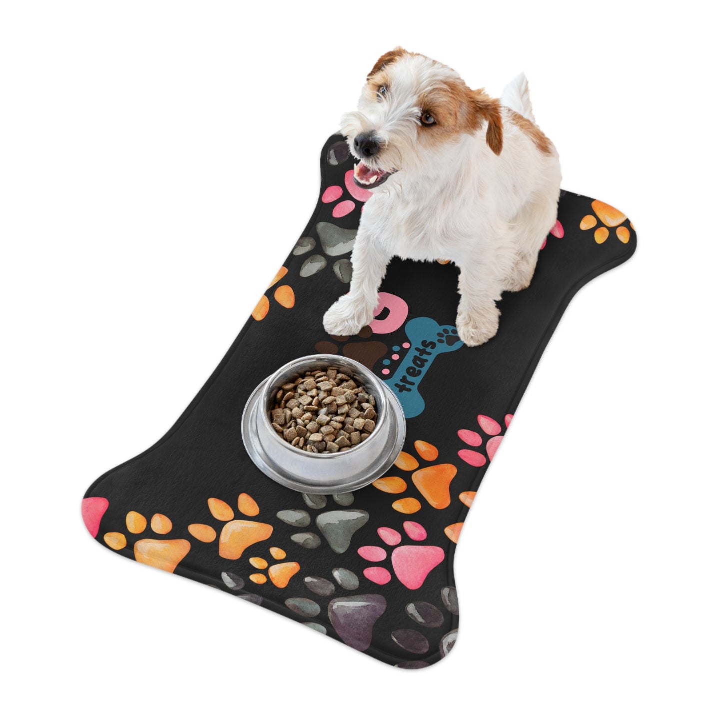 Stylish Pet Feeding Mats - Perfect for Dog Lovers, Cute Paw Print Design, Dog Feeding Station, Pet Accessories, Home Decor