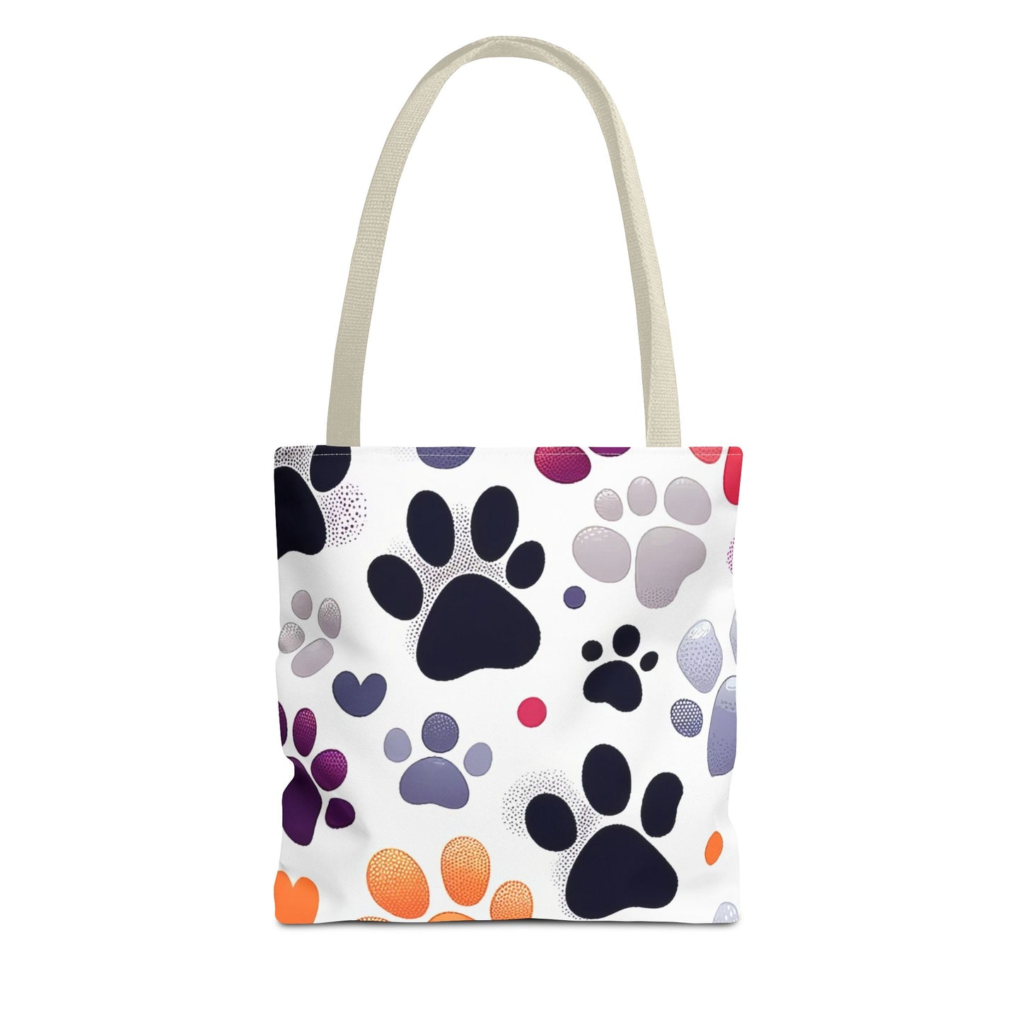 Paw Print FashionableTote Bag (AOP), Stylish, Animal Lovers, Pet Lovers, Great Gift Idea for Birthdays, Holidays or Any Occasion for Anyone