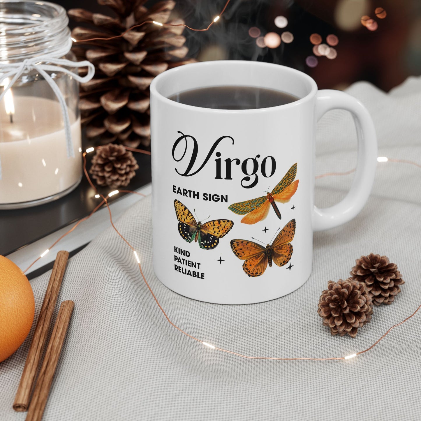 Personalized Virgo Zodiac Ceramic Mug - 11oz & 15oz