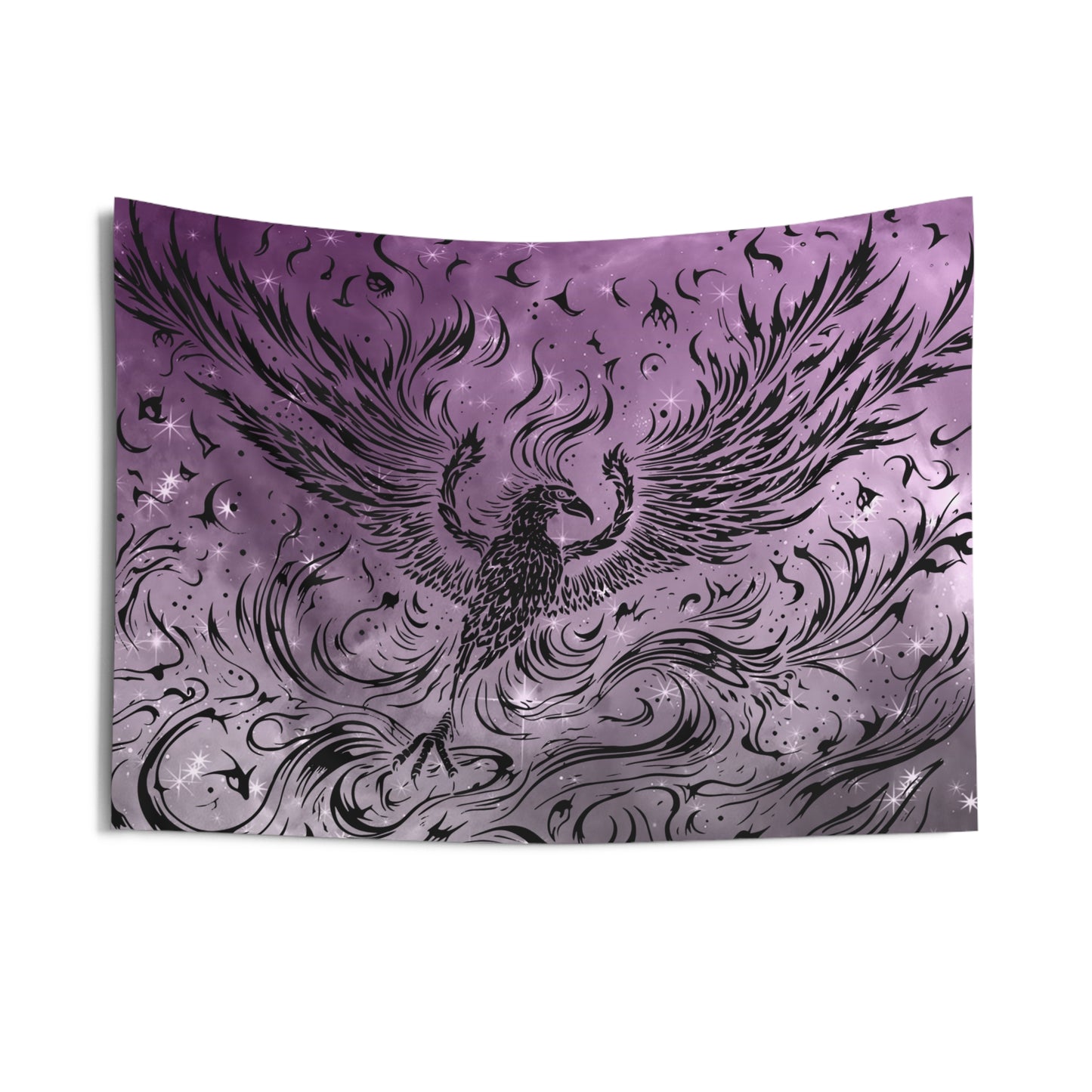 Mystical Phoenix Wall Tapestry - Bohemian Decor, Bedroom Wall Art, Festival Hangings, Gift for Nature Lovers, Ethereal Home Accent
