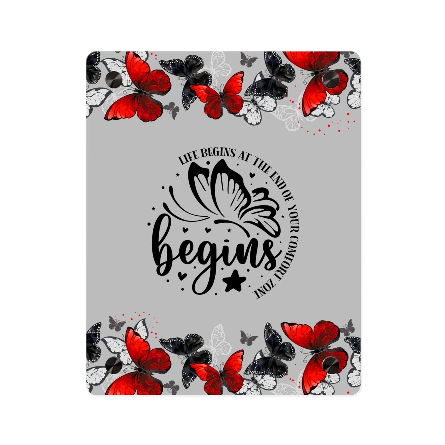 Inspirational Butterfly Acrylic Wall Art Panel - 'Life Begins' Decor