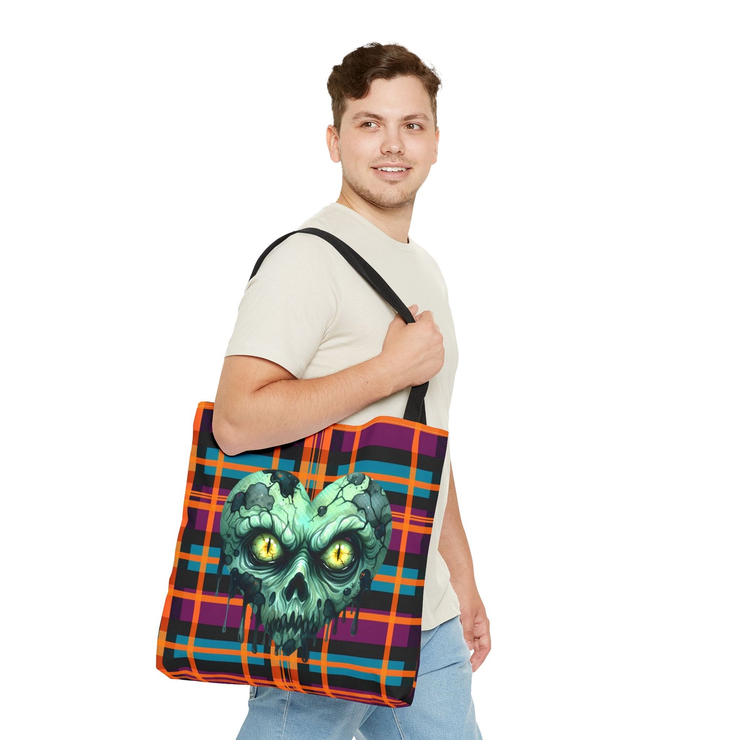 Fashionable Halloween Theme Tote Bag - Stylish Everyday Festive Halloween Lovers Gift