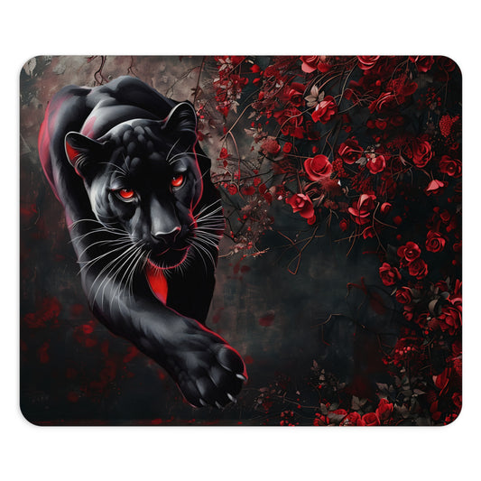 Elegant Panther Desk Mouse Pad - Artistic Desk Mat, Office Decor, Gift for Animal Lovers, Gaming Accessory, Home Office Essentials