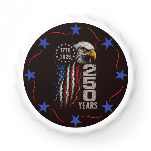 Bottle Opener — 250th Anniversary American Eagle Flag Design (1776–2026)