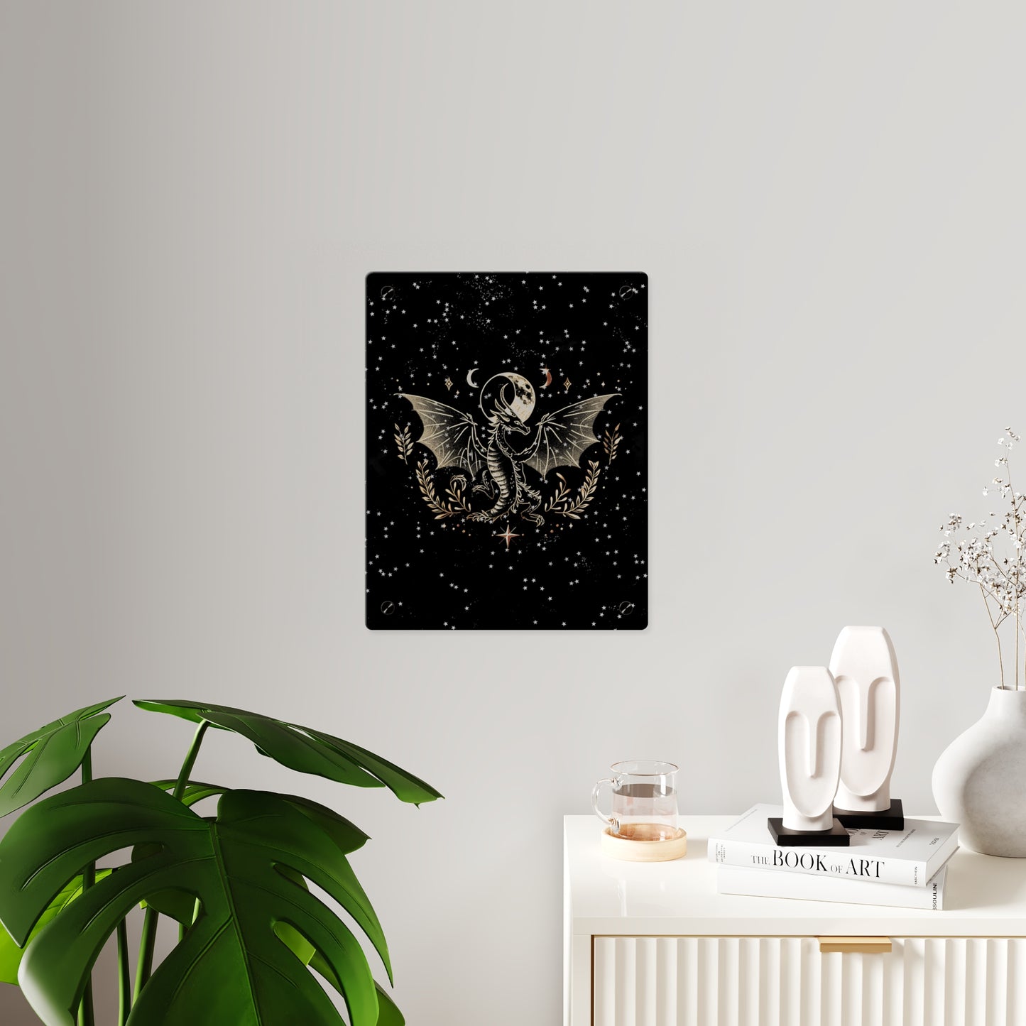 Mystical Dragon Acrylic Wall Art Panel - Celestial Home Decor