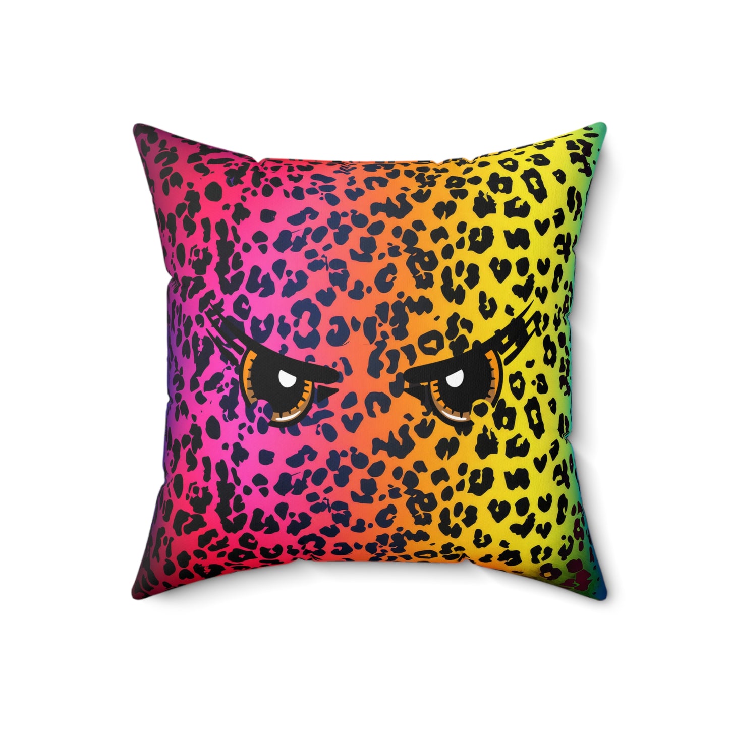 Animal Print with Eyes Decor Spun Polyester Square Pillow, Accent for Any Room, Great Housewarming or Any Occasion Gift Idea for Anyone