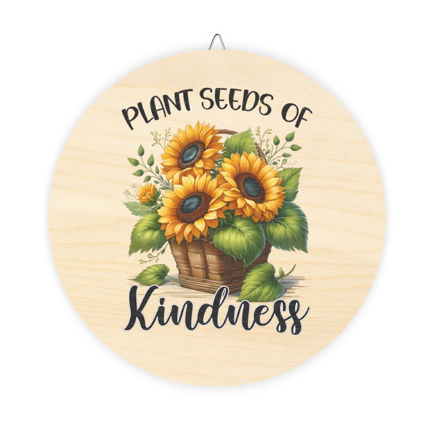 Country Rustic Charm Wood Sign - Sunflower Inspirational Home Office Decor Gift