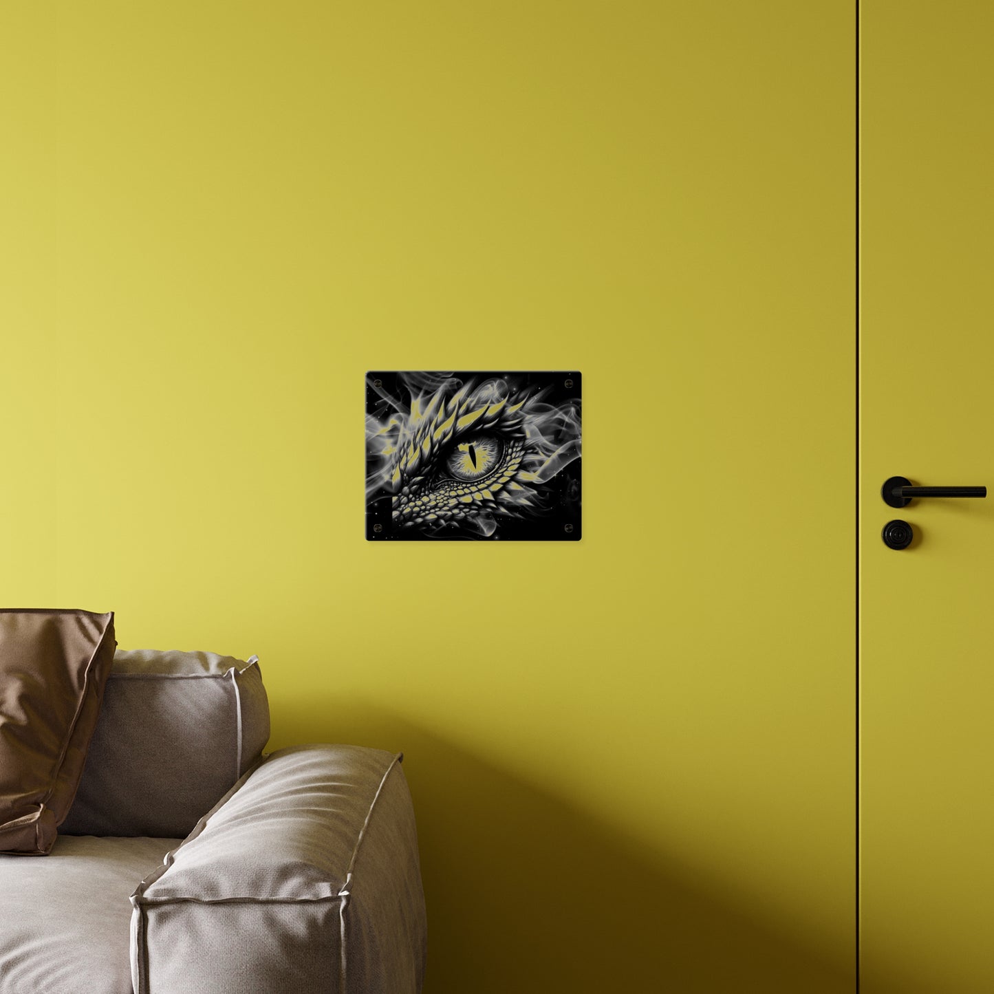 Mystical Dragon Eye Acrylic Wall Art Panels - Home Decor for Fantasy Lovers