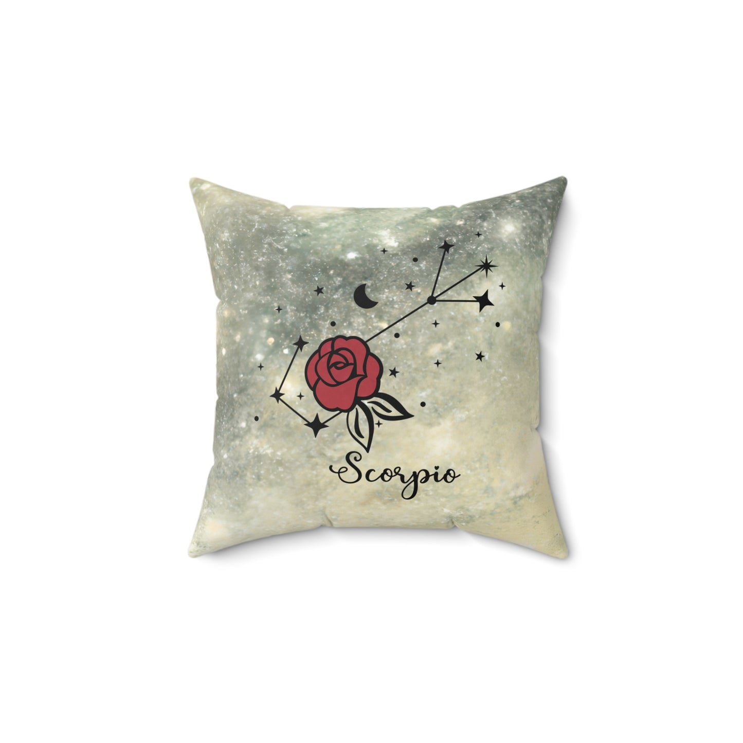 Astrology-Themed Square Pillow - Scorpio Zodiac Decor, Horoscope Gift, Astrology Home Accent, Celestial Throw Pillow, Zodiac Decor
