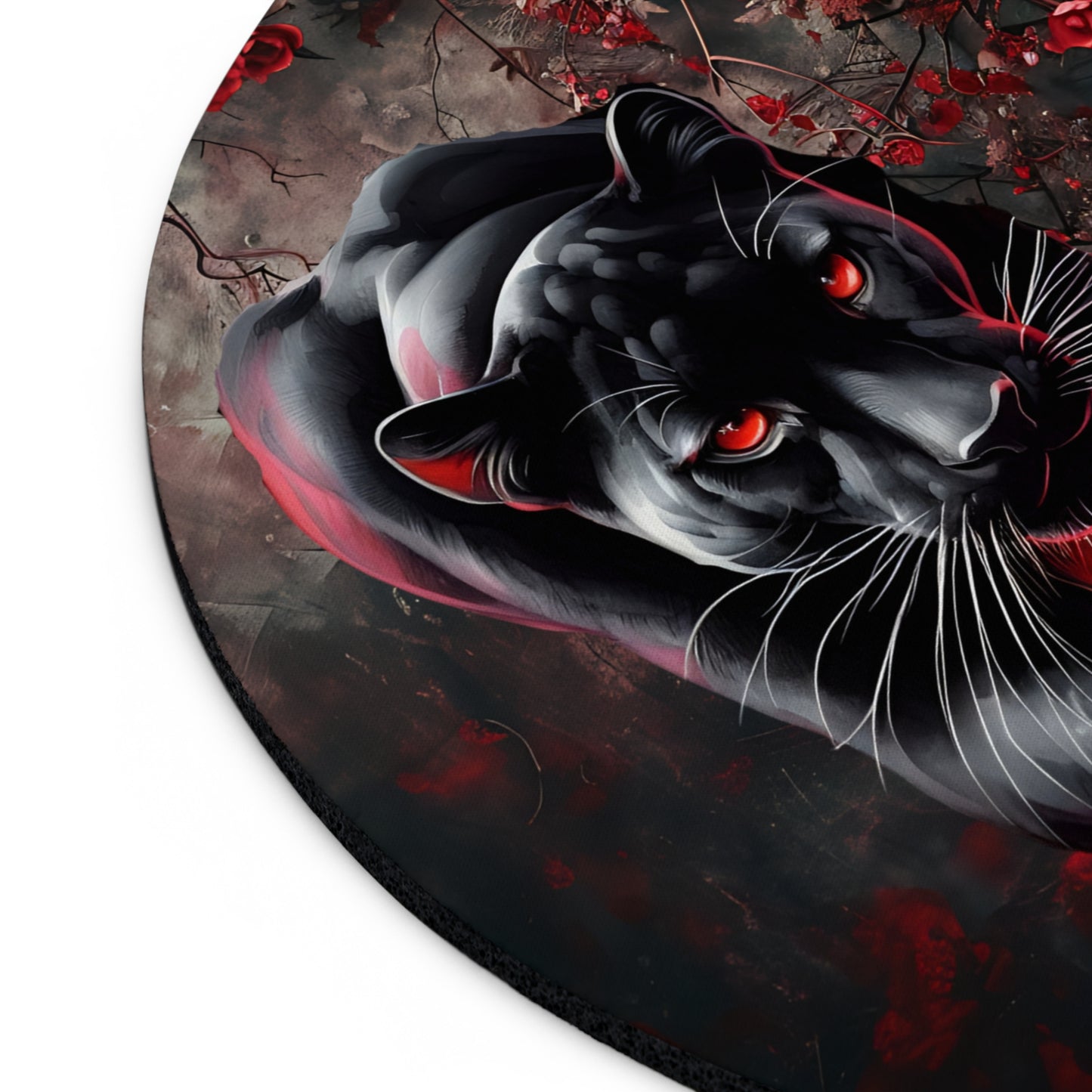 Elegant Panther Desk Mouse Pad - Artistic Desk Mat, Office Decor, Gift for Animal Lovers, Gaming Accessory, Home Office Essentials